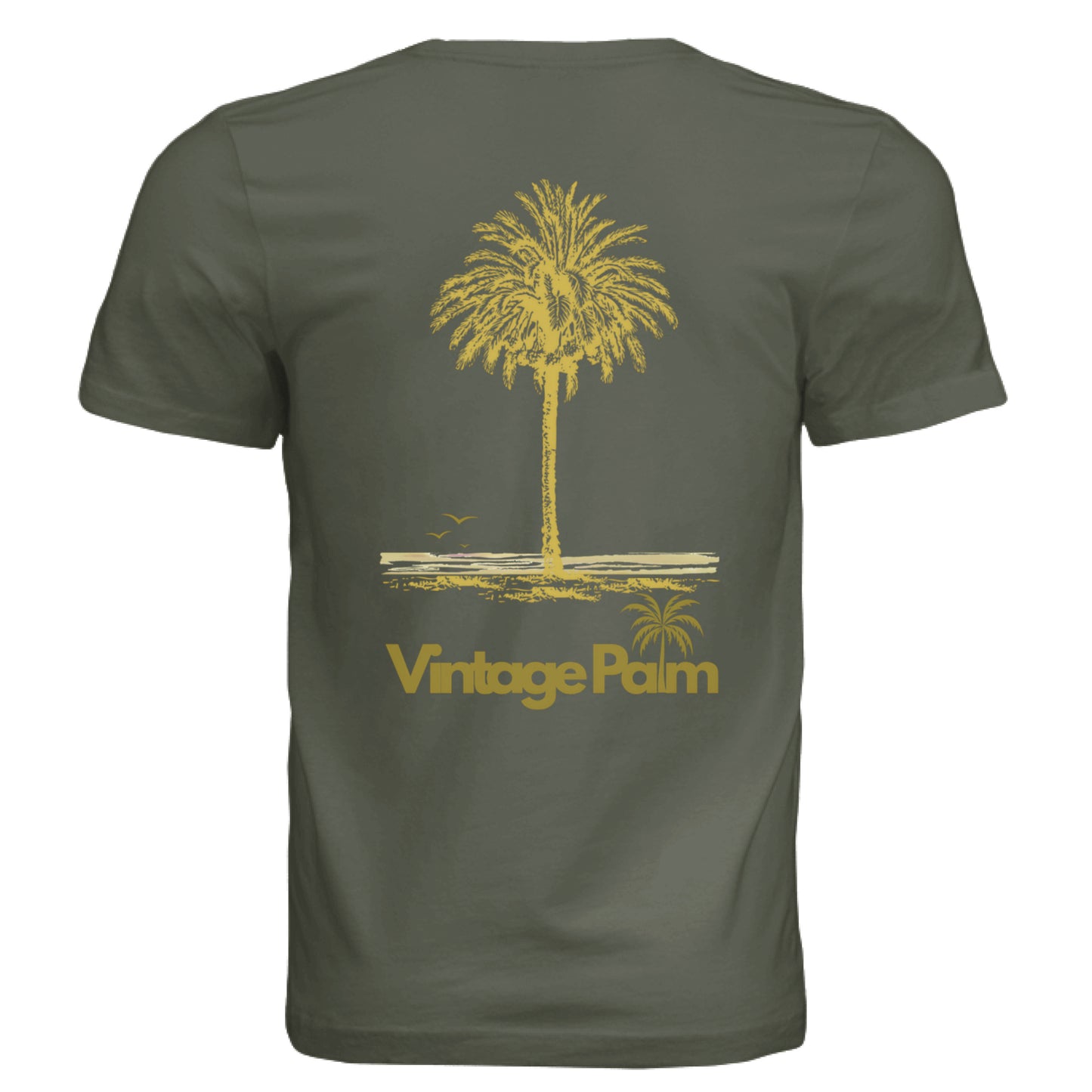 Classic Short-Sleeve Unisex Tee Golden Palm-Vintage Palm