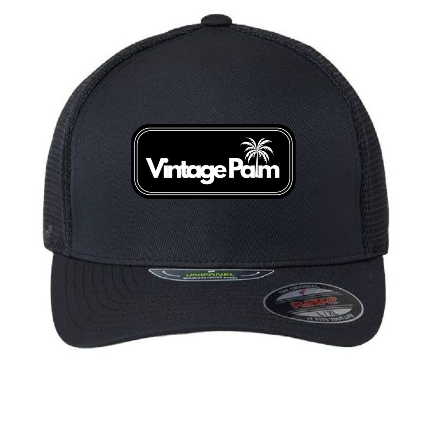 Retro Unipanel Trucker Cap-Vintage Palm