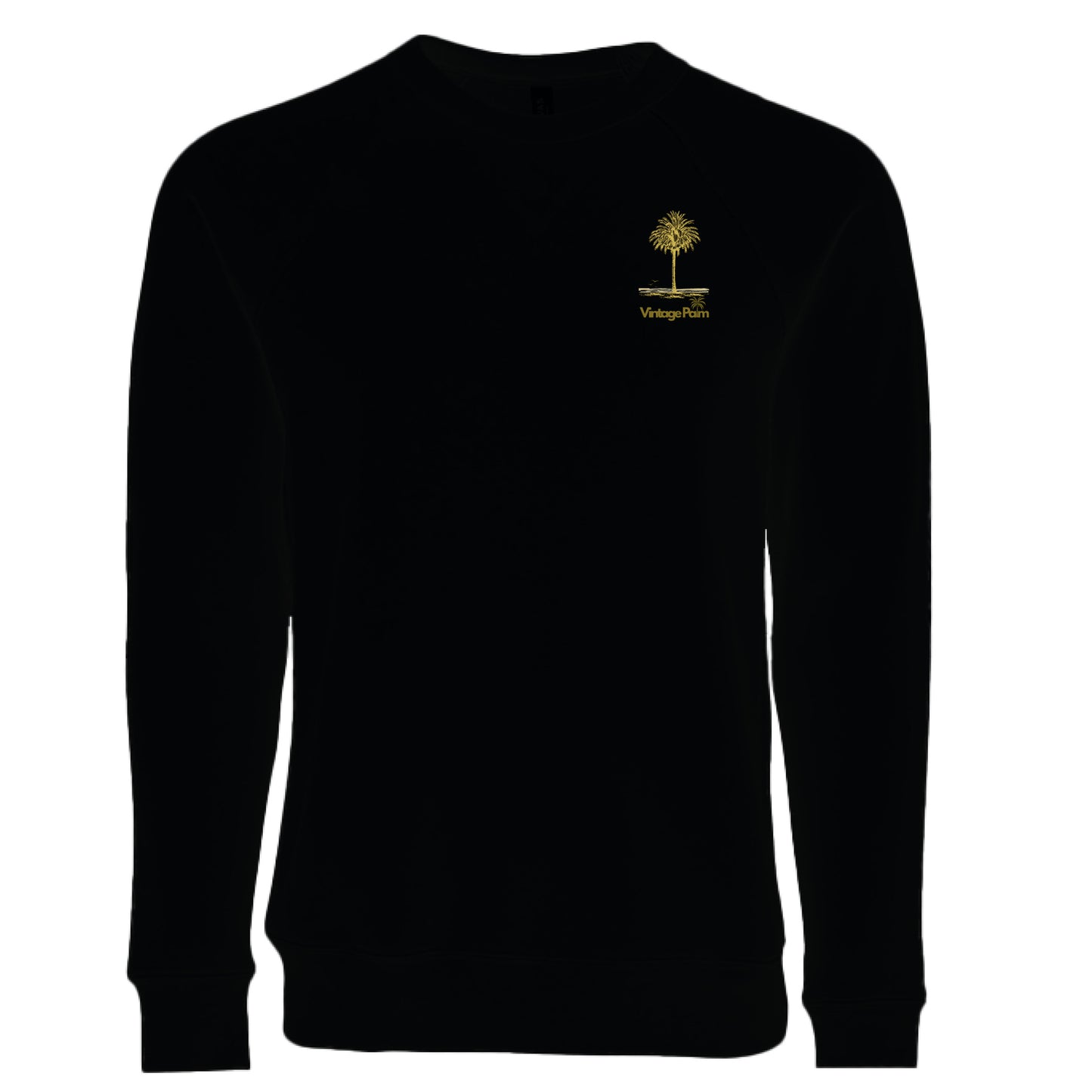 Classic Unisex Fleece Sweatshirt-Vintage Palm-Retro-surf-style-fall-Fleece-Sweatshirt