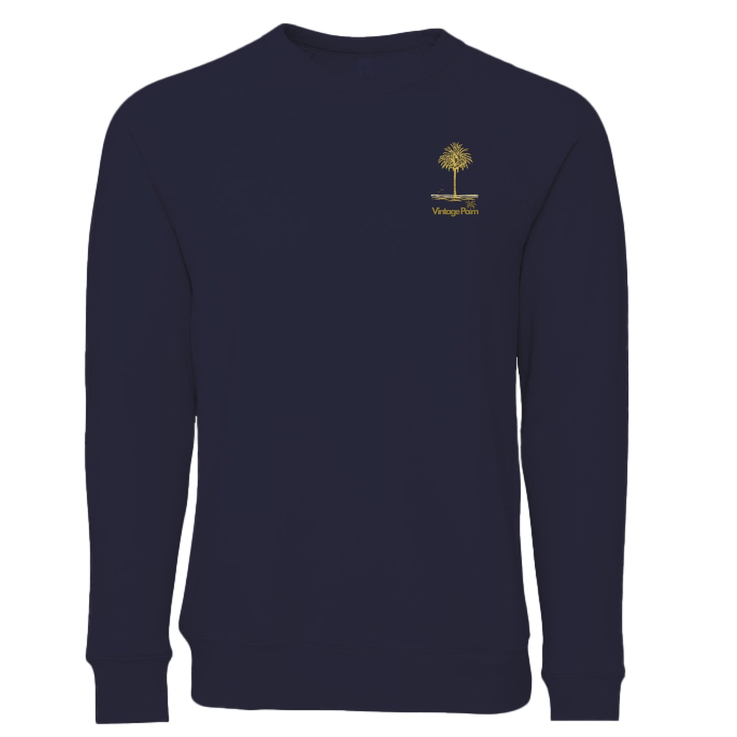 Classic Unisex Fleece Sweatshirt-Vintage Palm-Retro-surf-style-fall-Fleece-Sweatshirt