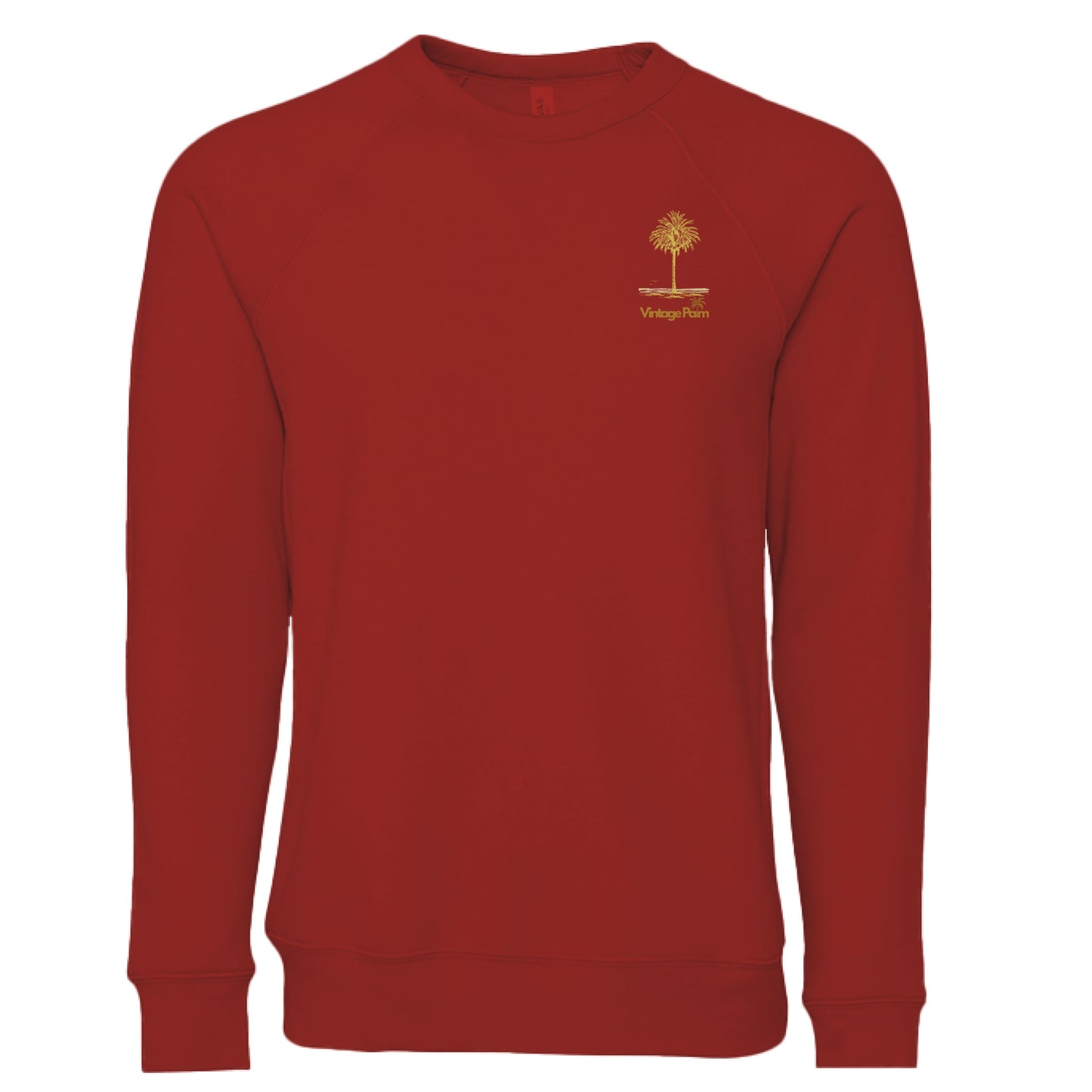 Classic Unisex Fleece Sweatshirt-Vintage Palm-Retro-surf-style-fall-Fleece-Sweatshirt