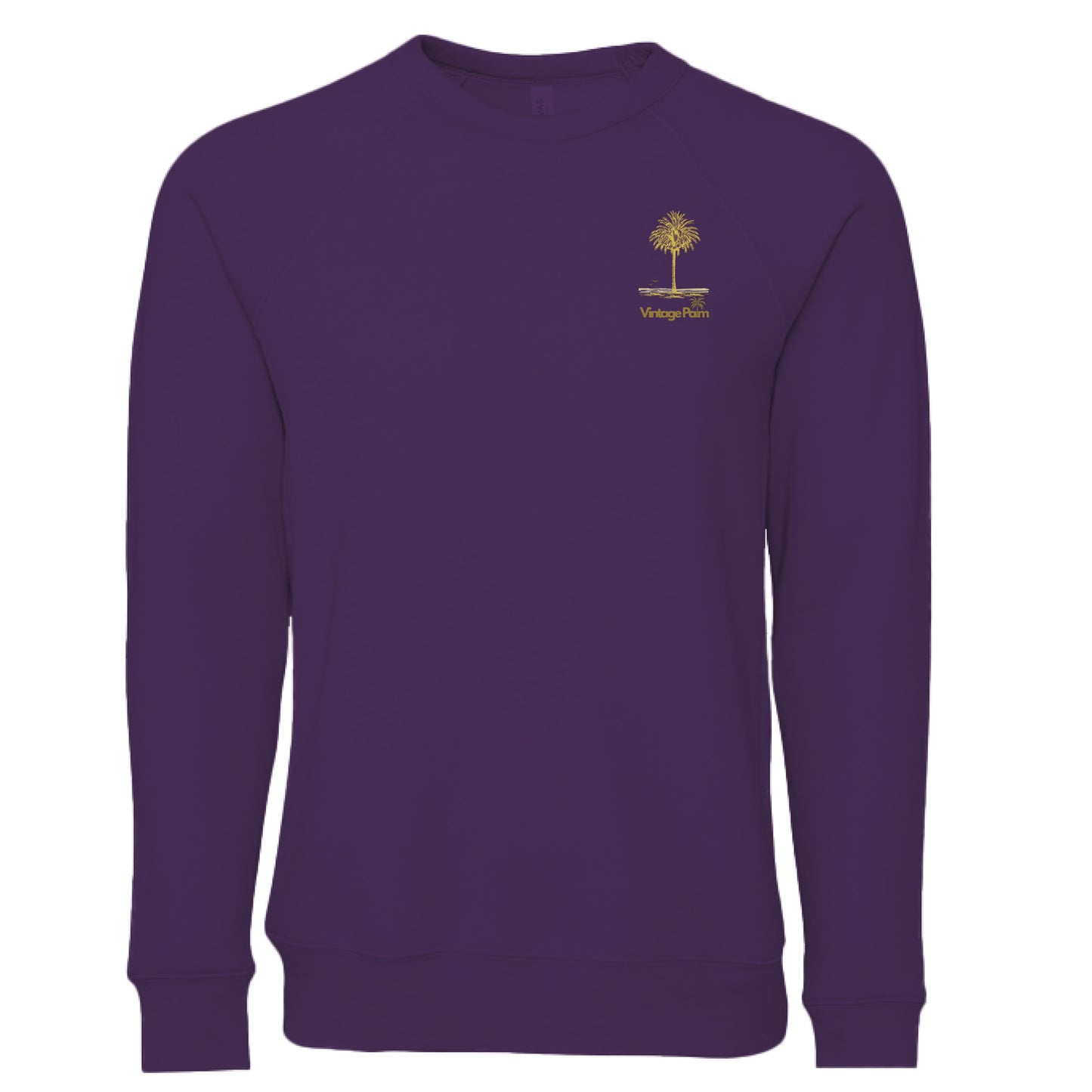 Classic Unisex Fleece Sweatshirt-Vintage Palm-Retro-surf-style-fall-Fleece-Sweatshirt