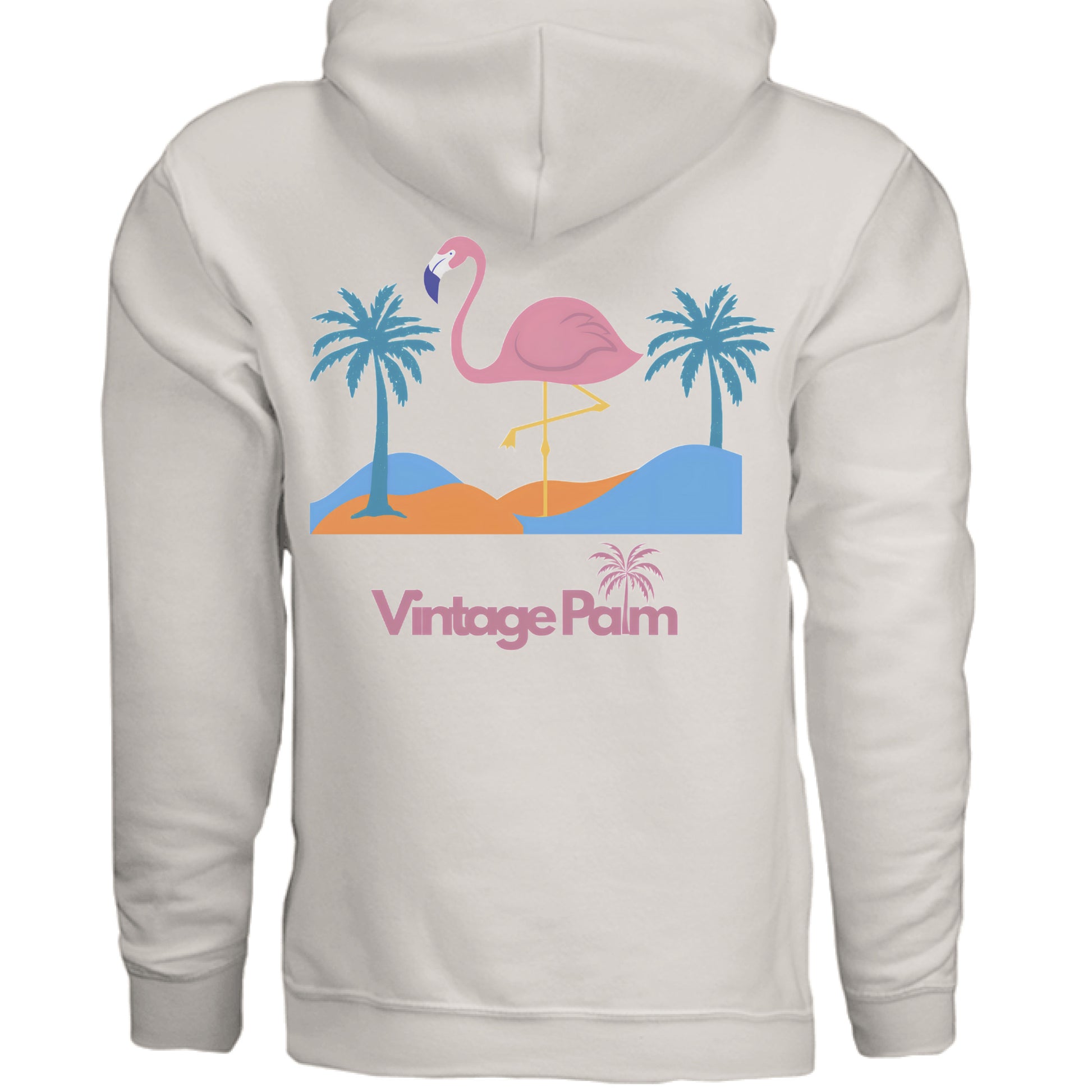 Flamingo Days Unisex Fleece Pullover Hoodie-Vintage-Palm-fall-collection-vintage-palm-beach-lifestyle-surf-style-unisex-hoodie.jpg