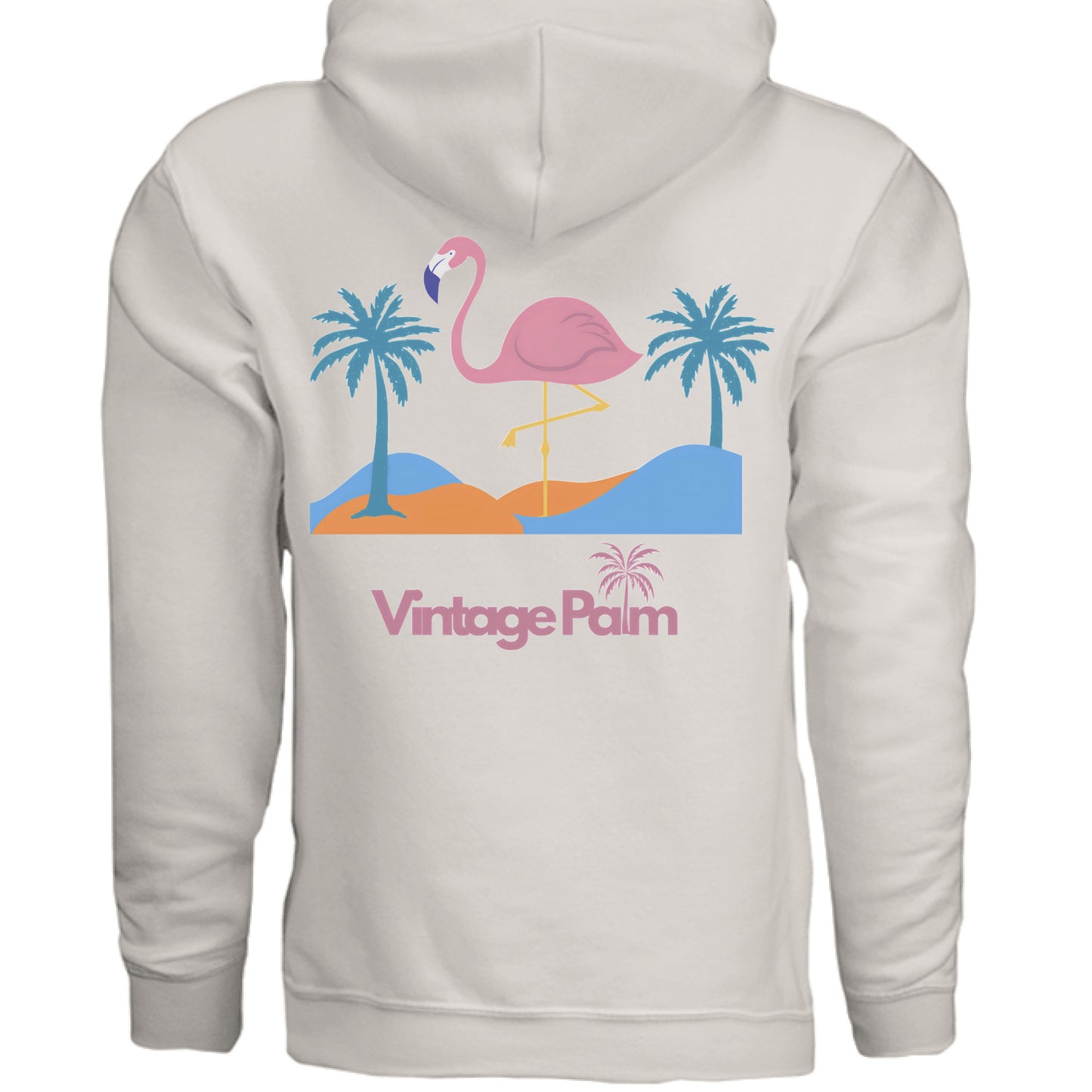Flamingo Days Unisex Fleece Pullover Hoodie-Vintage-Palm-fall-collection-vintage-palm-beach-lifestyle-surf-style-unisex-hoodie.jpg