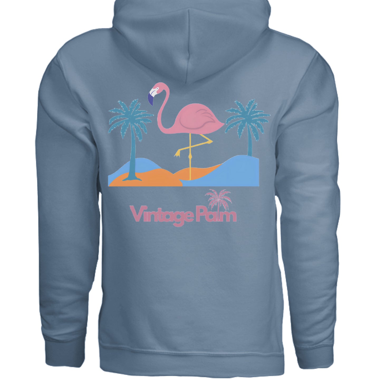Flamingo Days Unisex Fleece Pullover Hoodie-Vintage-Palm-fall-collection-vintage-palm-beach-lifestyle-surf-style-unisex-hoodie.jpg