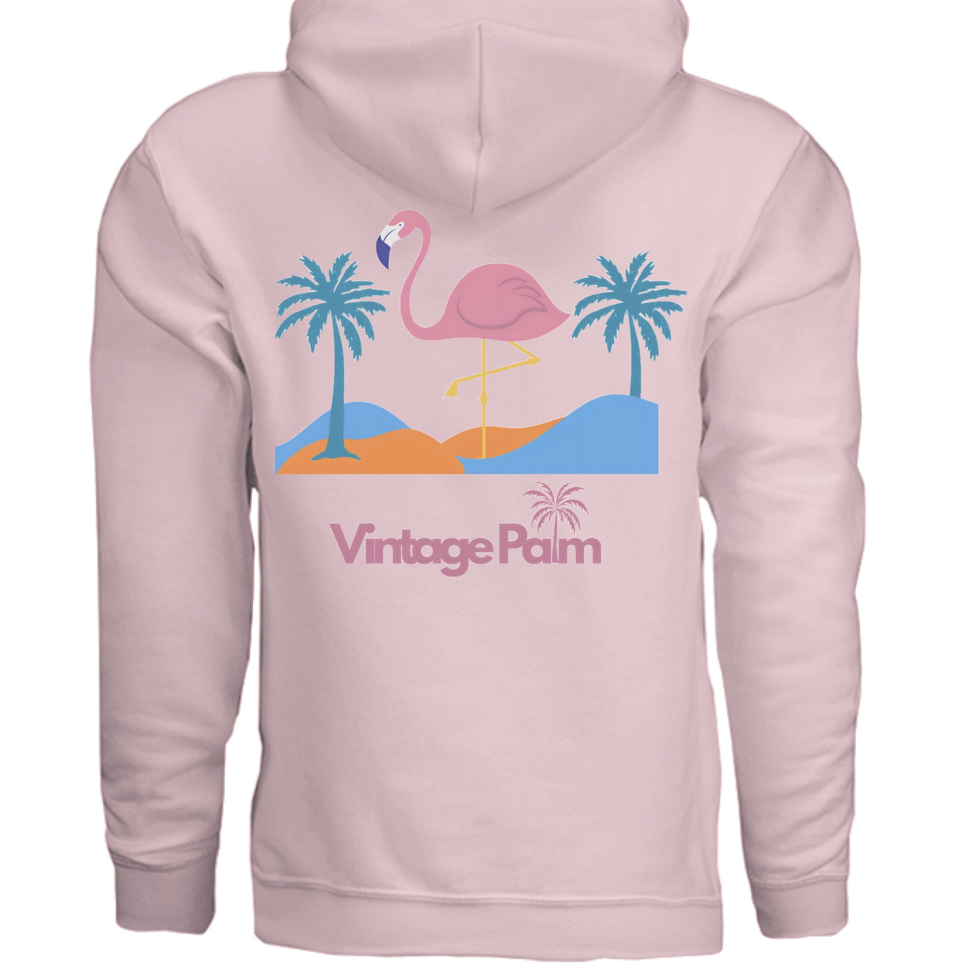 Flamingo Days Unisex Fleece Pullover Hoodie-Vintage-Palm-fall-collection-vintage-palm-beach-lifestyle-surf-style-unisex-hoodie.jpg