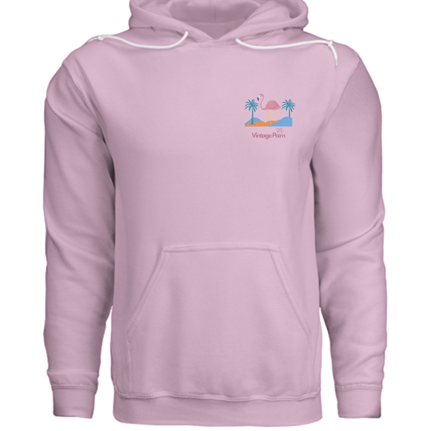 Flamingo Days Unisex Fleece Pullover Hoodie-Vintage-Palm-fall-collection-vintage-palm-beach-lifestyle-surf-style-unisex-hoodie.jpg