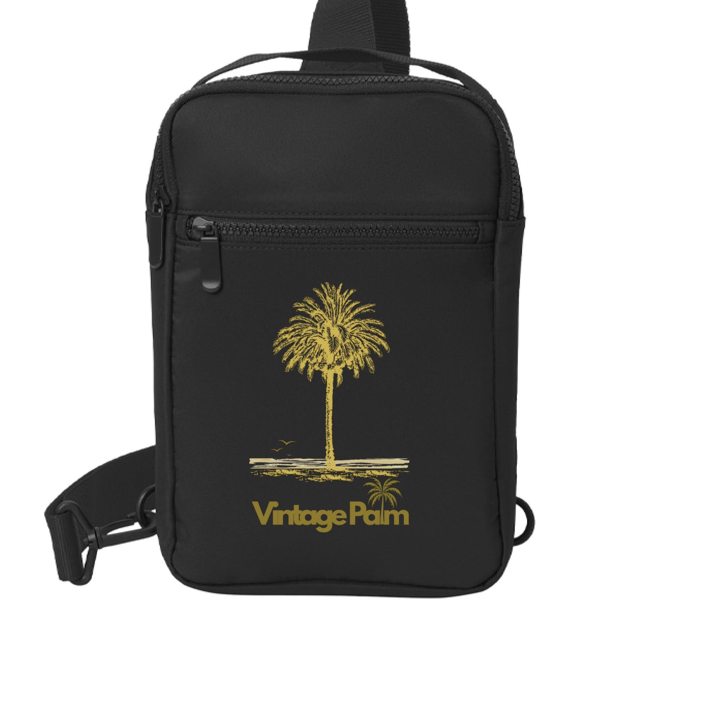 Classic Matte Sling Crossbody Bag-Vintage Palm