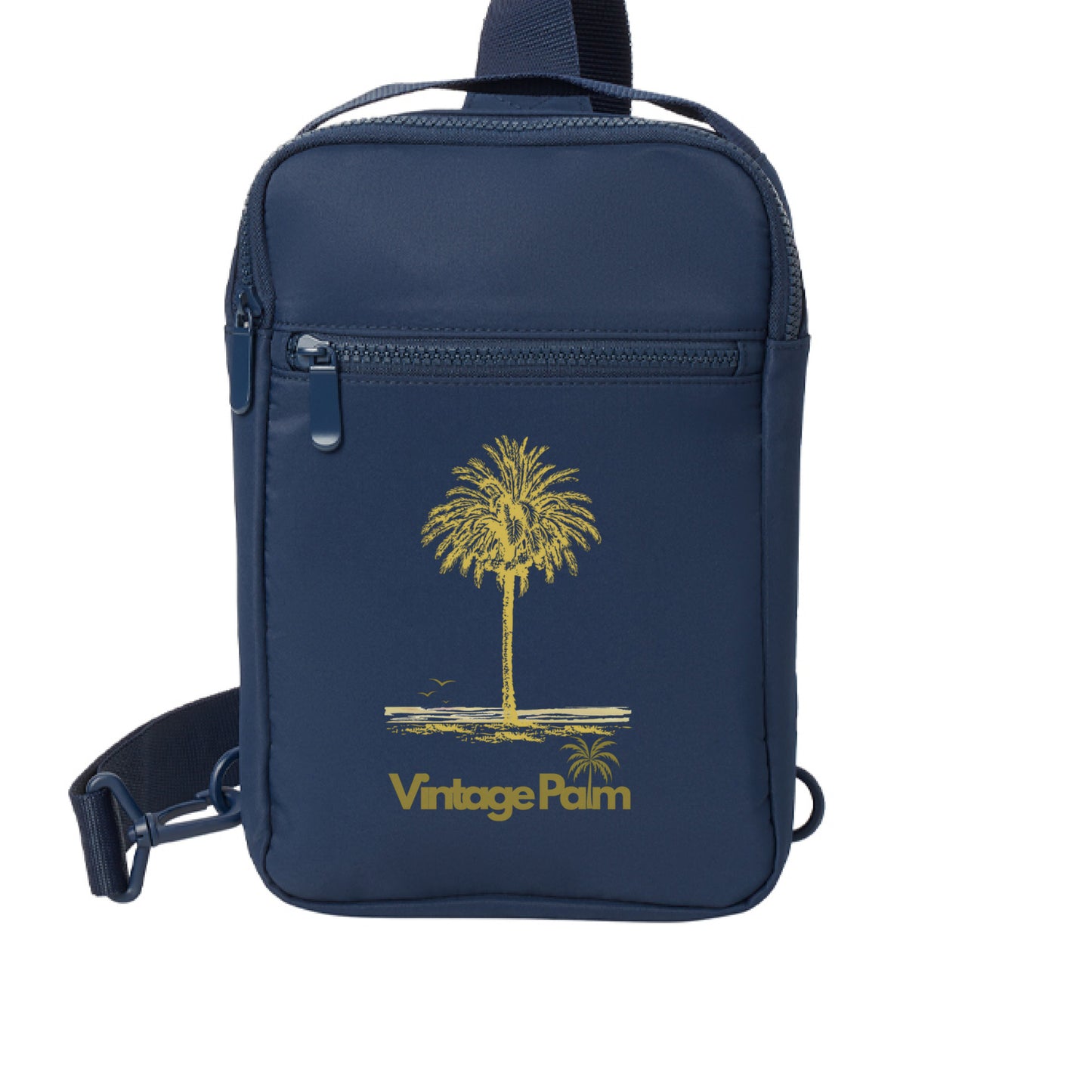 Classic Matte Sling Crossbody Bag-Vintage Palm