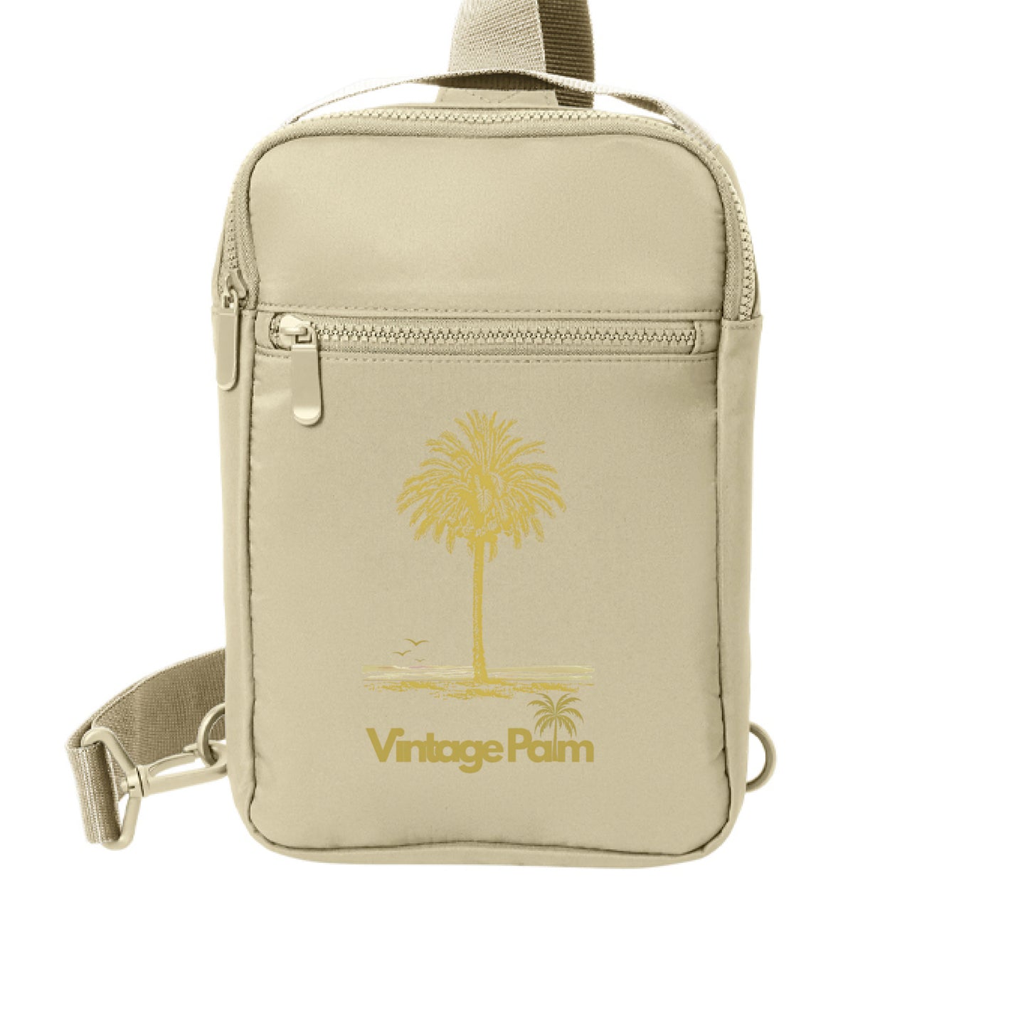 Classic Matte Sling Crossbody Bag-Vintage Palm