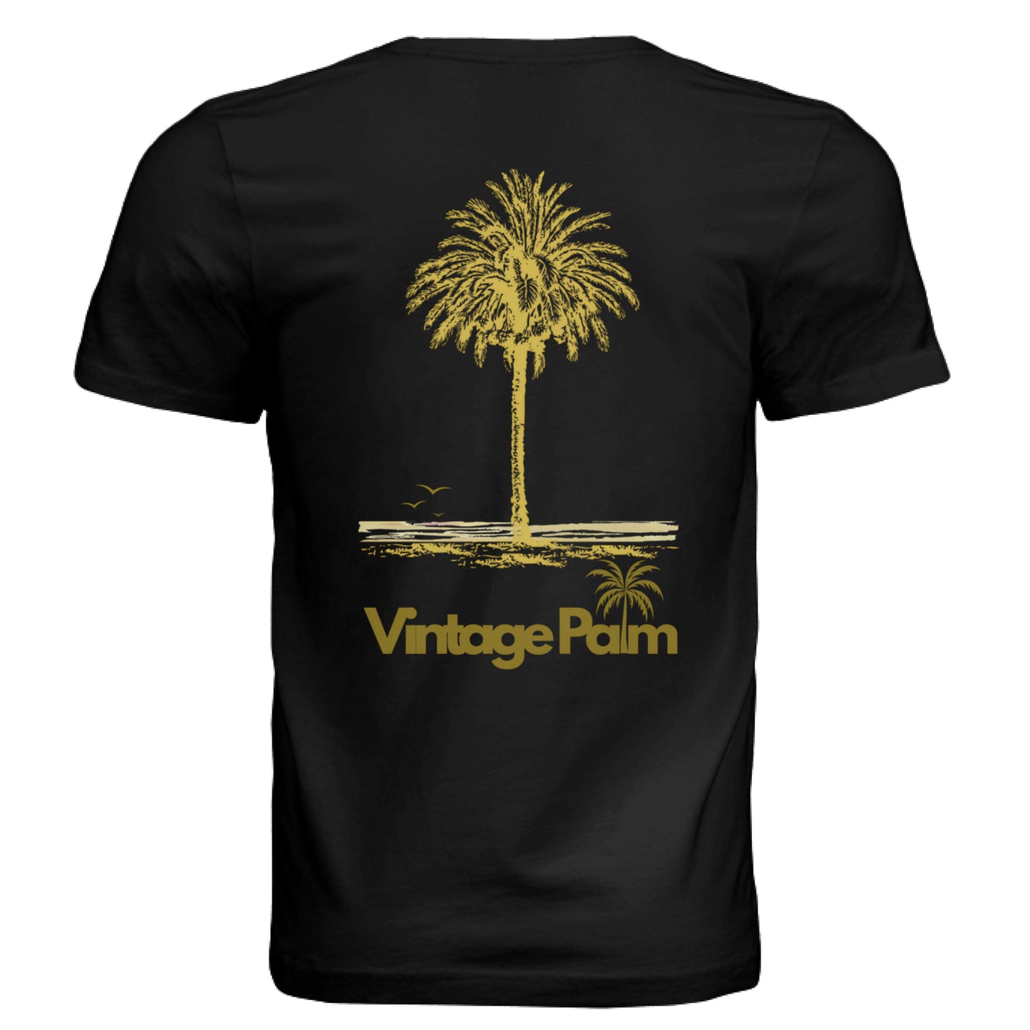 Classic Short-Sleeve Unisex Tee Golden Palm-Vintage Palm