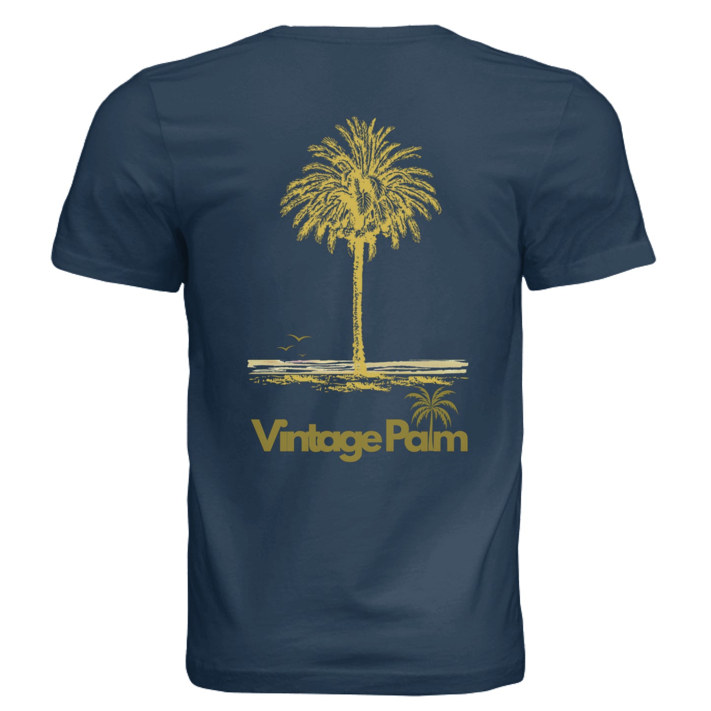 Classic Short-Sleeve Unisex Tee Golden Palm-Vintage Palm