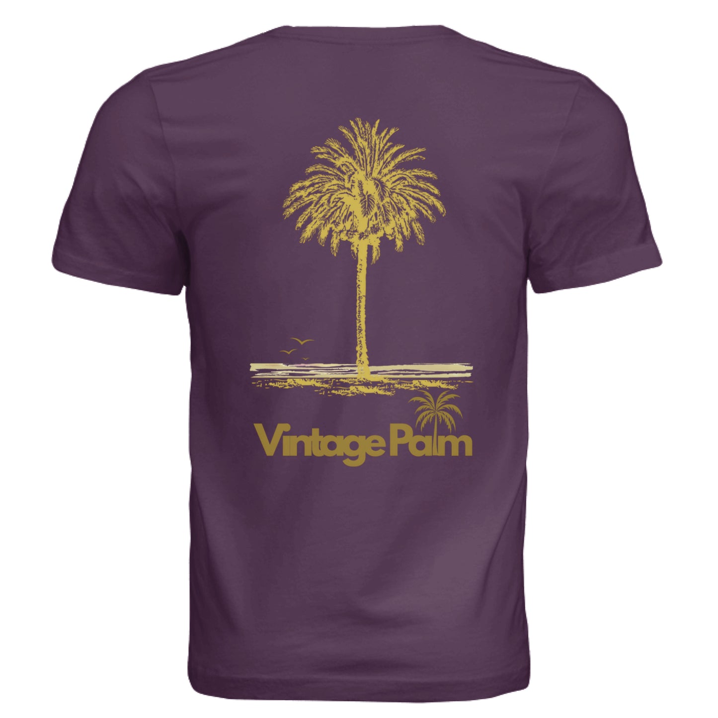 Classic Short-Sleeve Unisex Tee Golden Palm-Vintage Palm