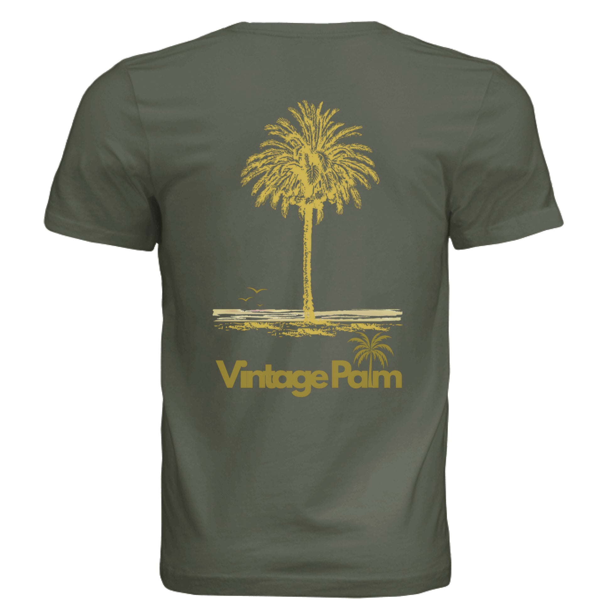 Classic Short-Sleeve Unisex Tee Golden Palm-Vintage Palm