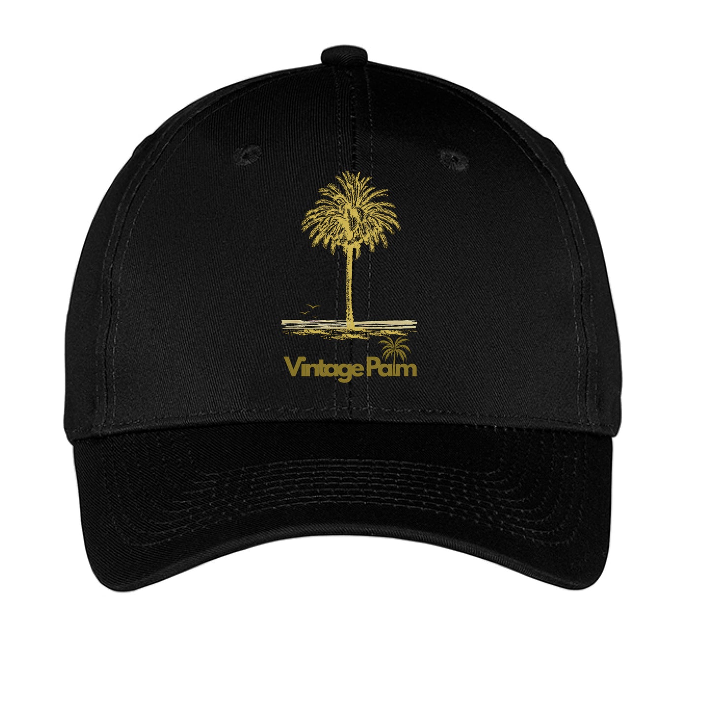 Classic Six-Panel Twill Cap-Vintage Palm