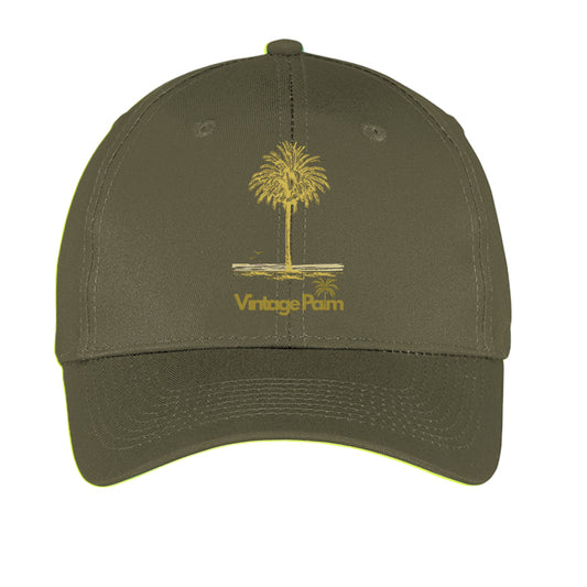 Classic Six-Panel Twill Cap-Vintage Palm