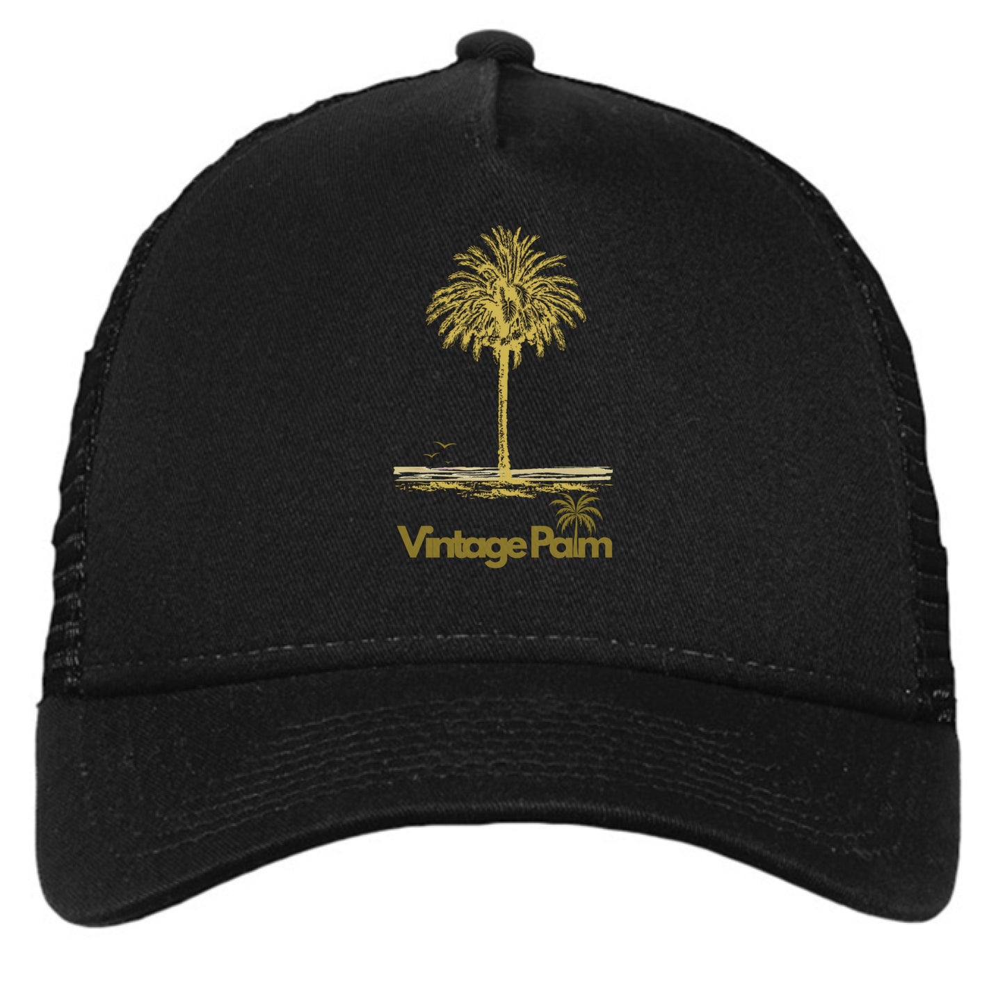 Classic Snapback Trucker Cap-Vintage Palm