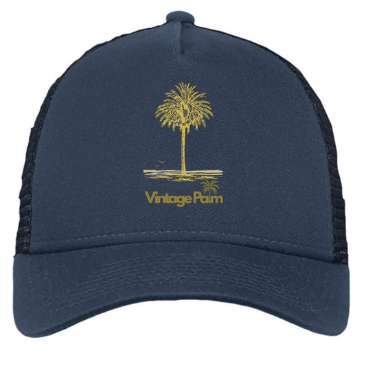 Classic Snapback Trucker Cap-Vintage Palm