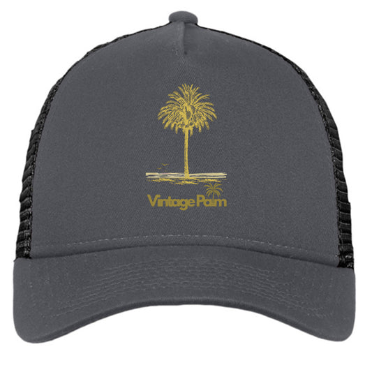 Classic Snapback Trucker Cap-Vintage Palm