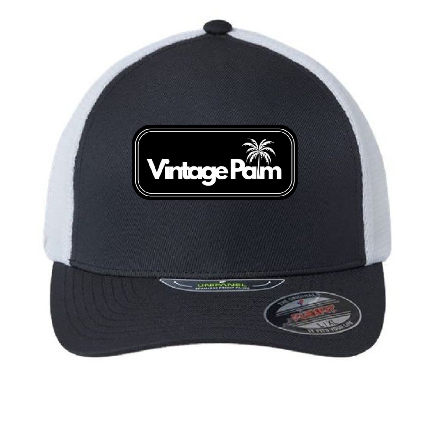 Retro Unipanel Trucker Cap-Vintage Palm