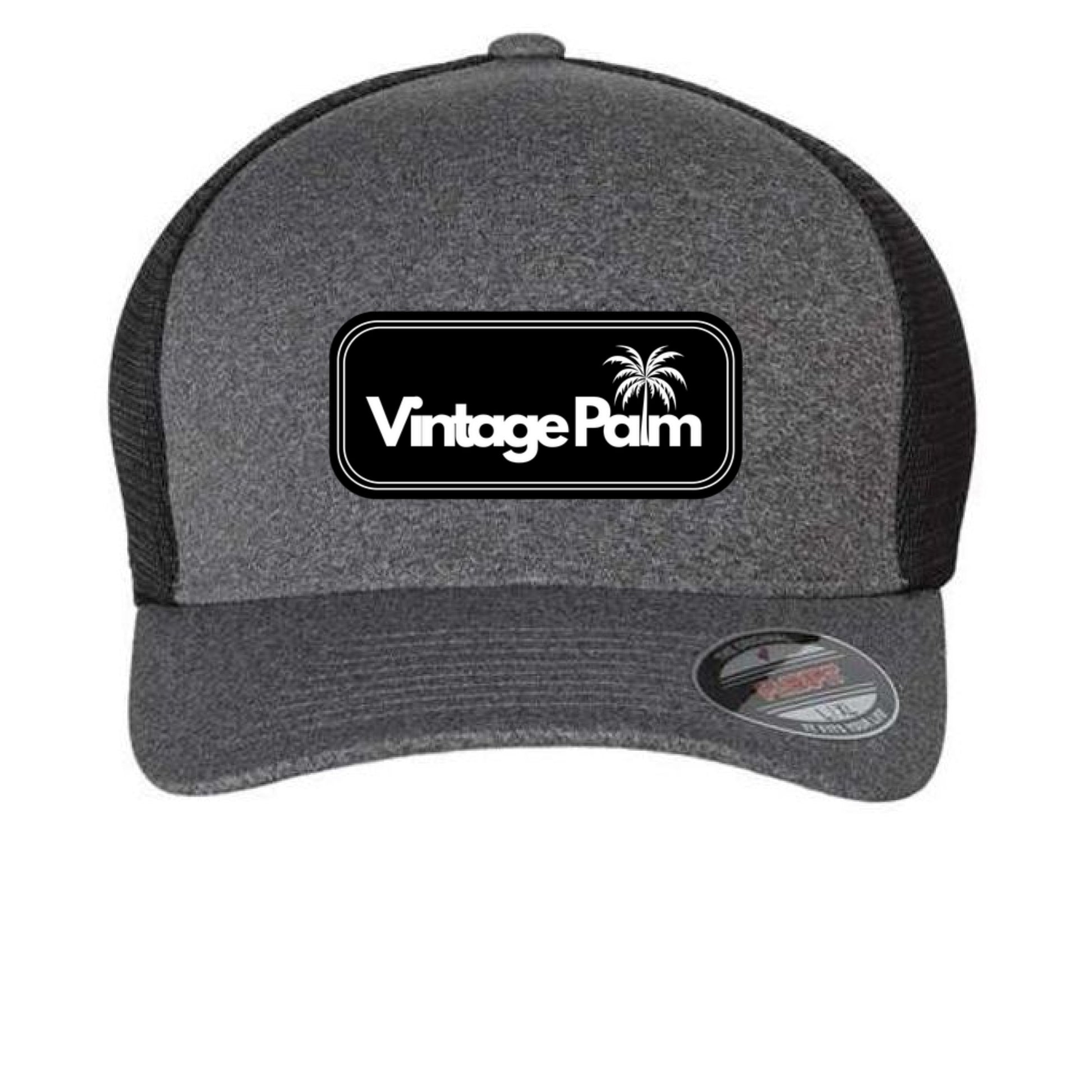 Retro Unipanel Trucker Cap-Vintage Palm