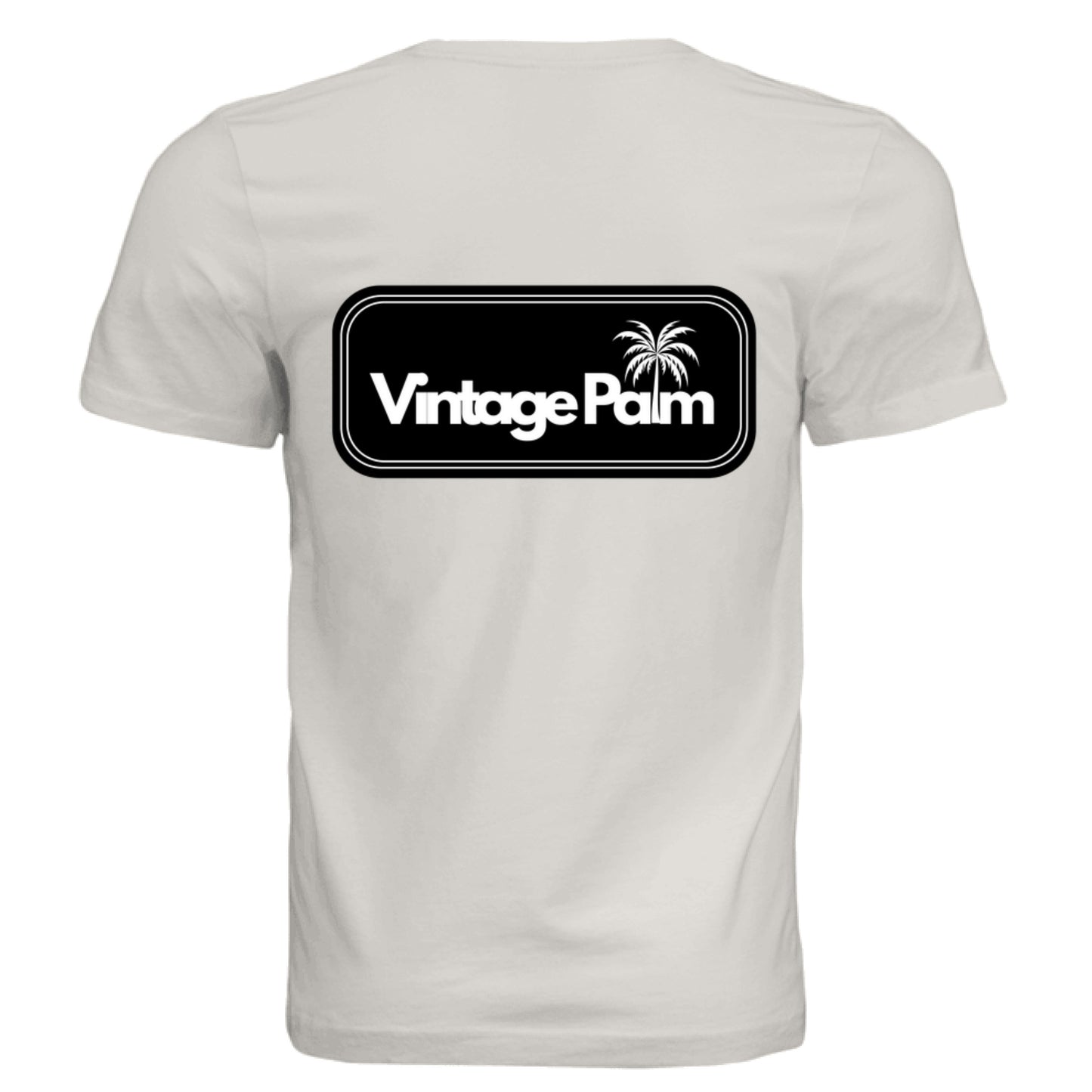 Retro Unisex Short-Sleeve Tee (Black Logo)-Vintage Palm