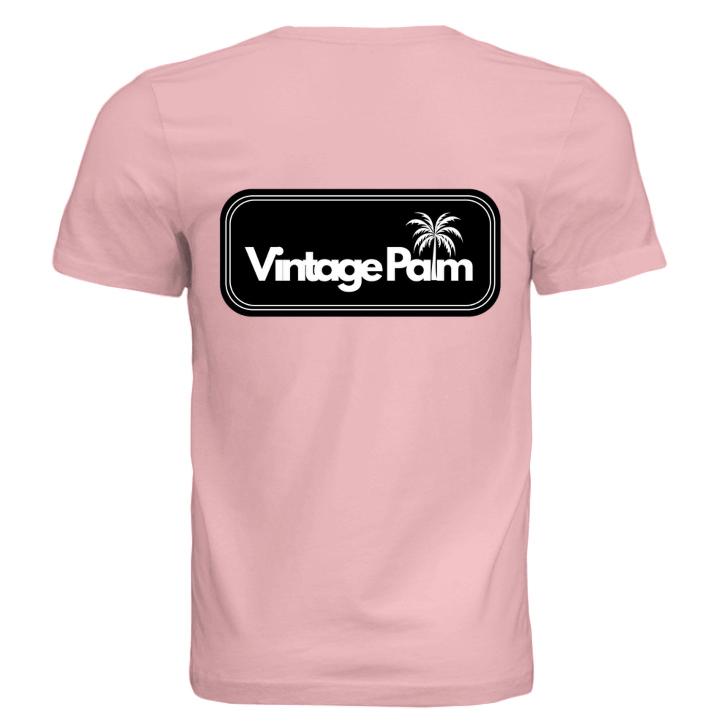 Retro Unisex Short-Sleeve Tee (Black Logo)-Vintage Palm