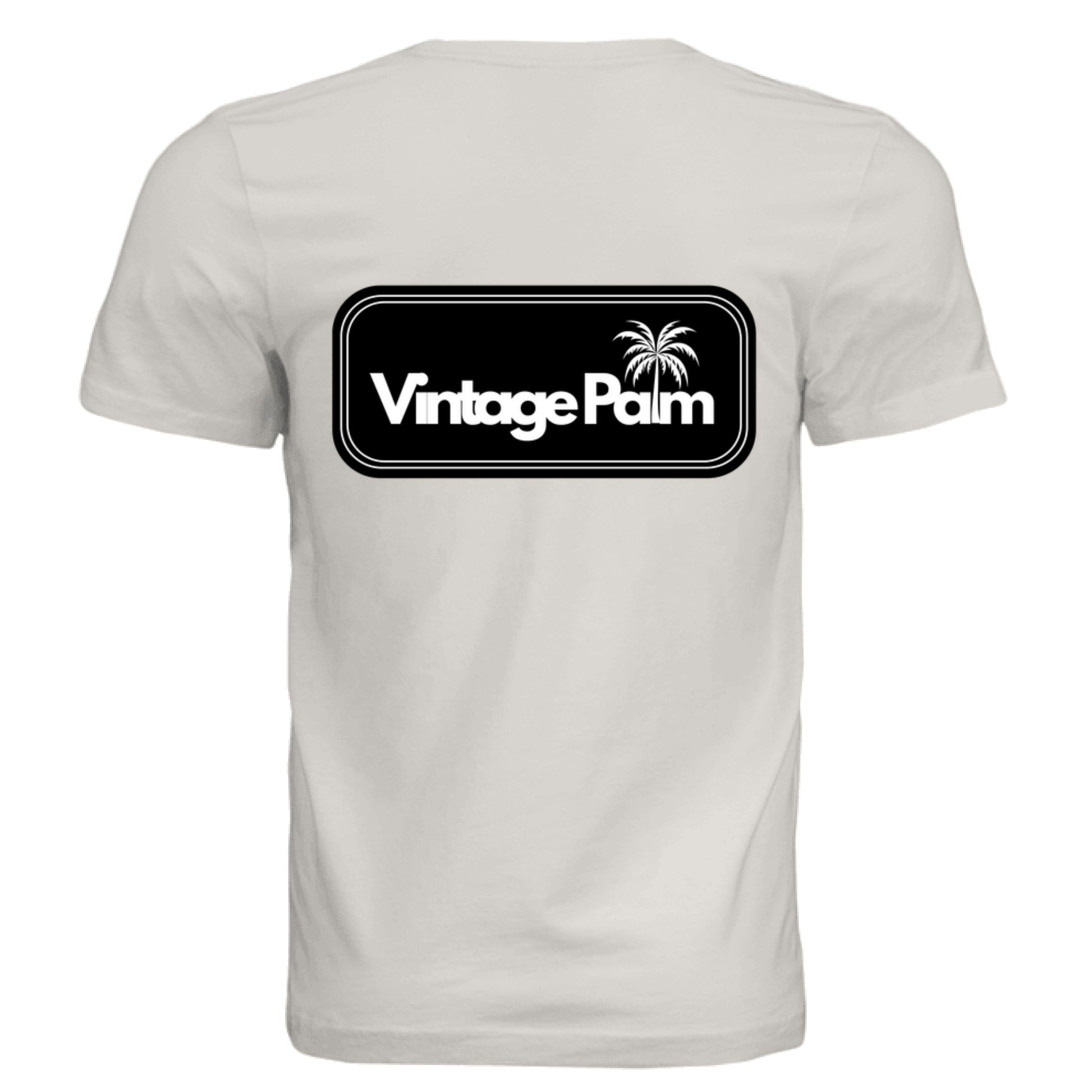 Retro Unisex Short-Sleeve Tee (Black Logo)-Vintage Palm