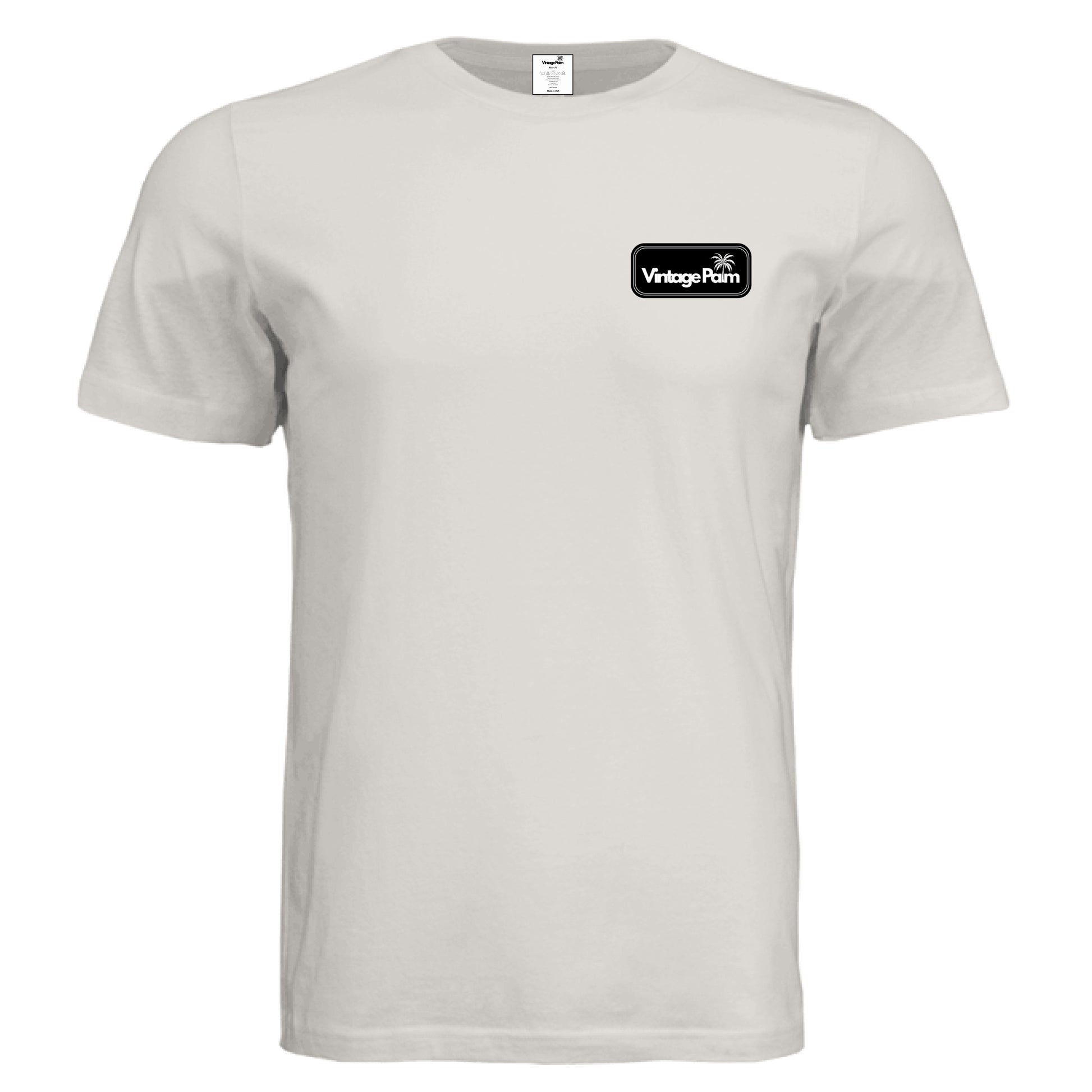 Retro Unisex Short-Sleeve Tee (Black Logo)-Vintage Palm