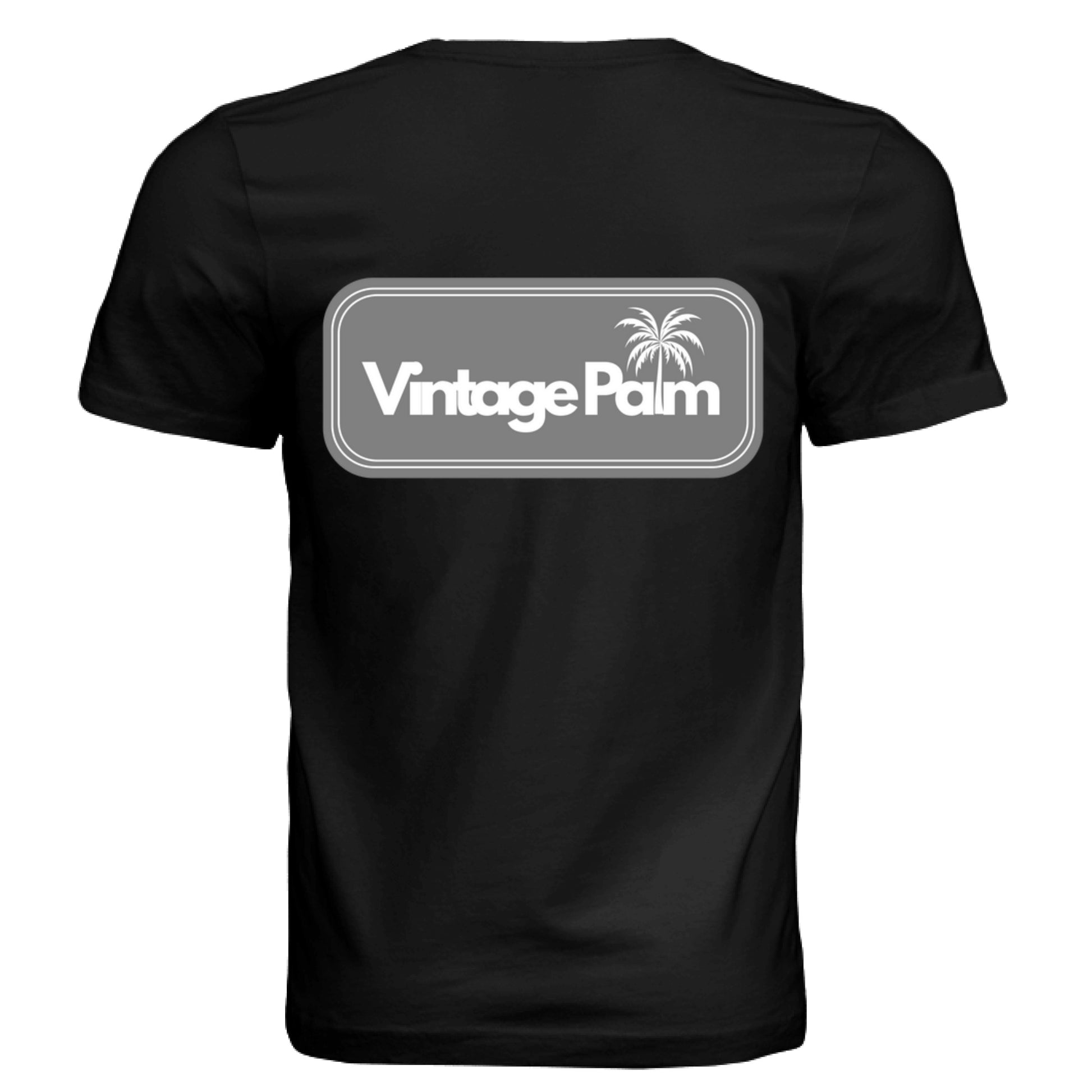 Retro Unisex Short-Sleeve Tee (Gray Logo)-Vintage Palm