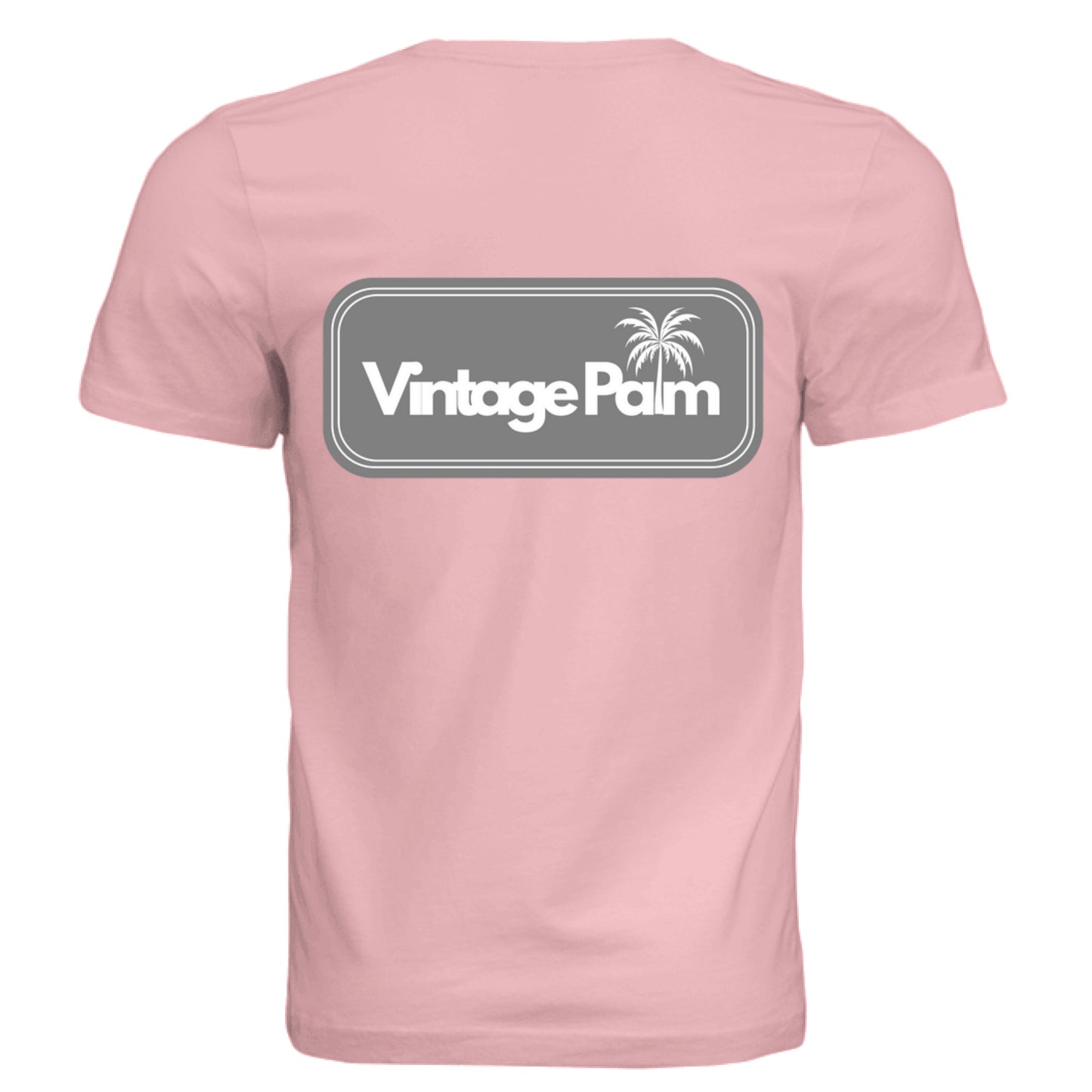 Retro Unisex Short-Sleeve Tee (Gray Logo)-Vintage Palm