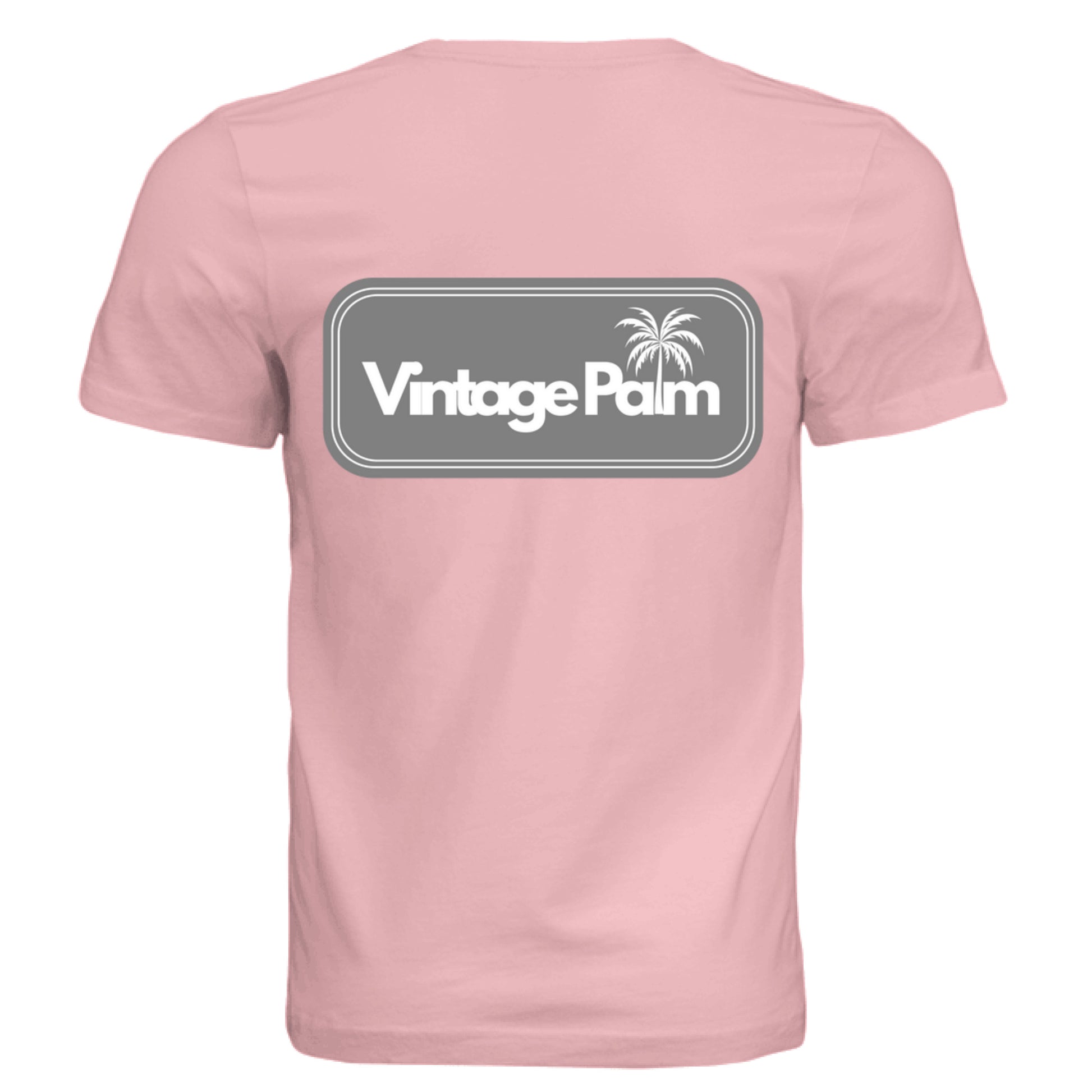 Retro Unisex Short-Sleeve Tee (Gray Logo)-Vintage Palm