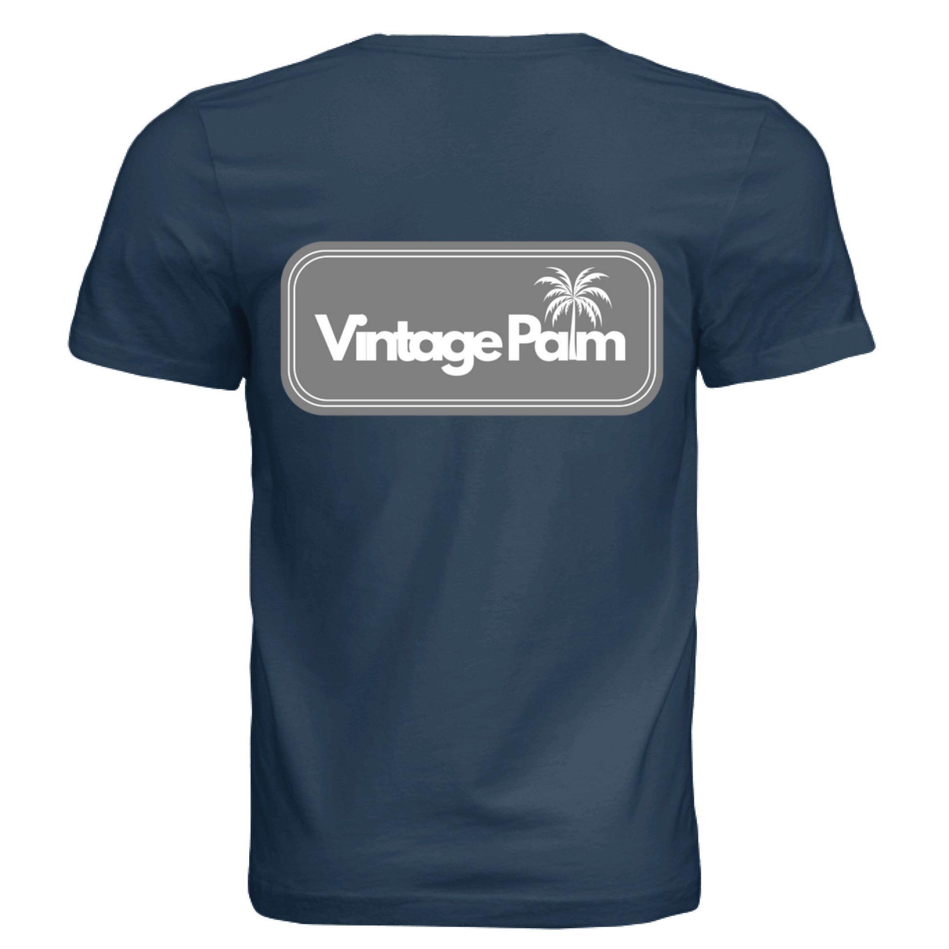 Retro Unisex Short-Sleeve Tee (Gray Logo)-Vintage Palm