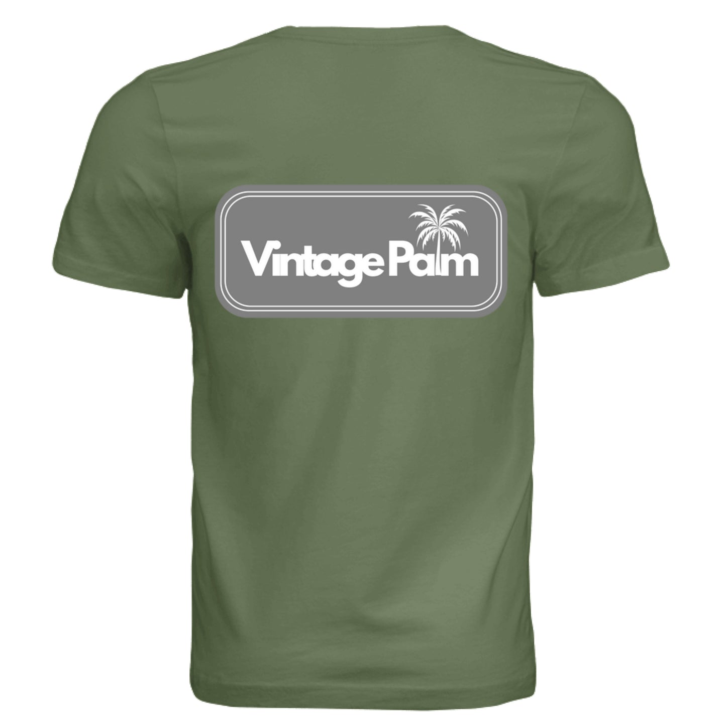 Retro Unisex Short-Sleeve Tee (Gray Logo)-Vintage Palm