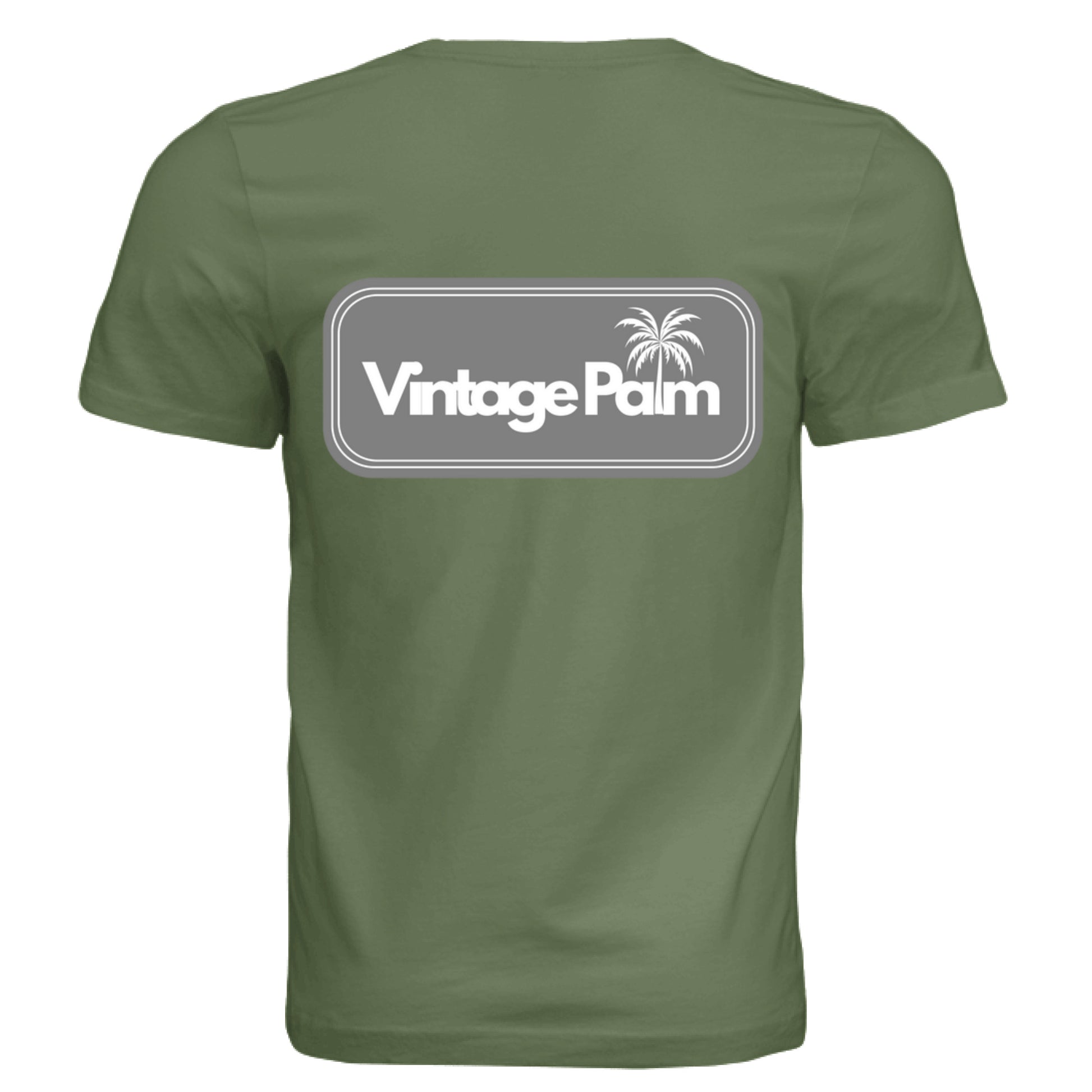 Retro Unisex Short-Sleeve Tee (Gray Logo)-Vintage Palm