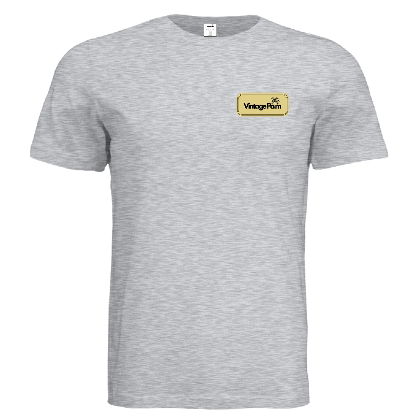Retro Unisex Short-Sleeve Tee (Yellow Logo)-Vintage Palm