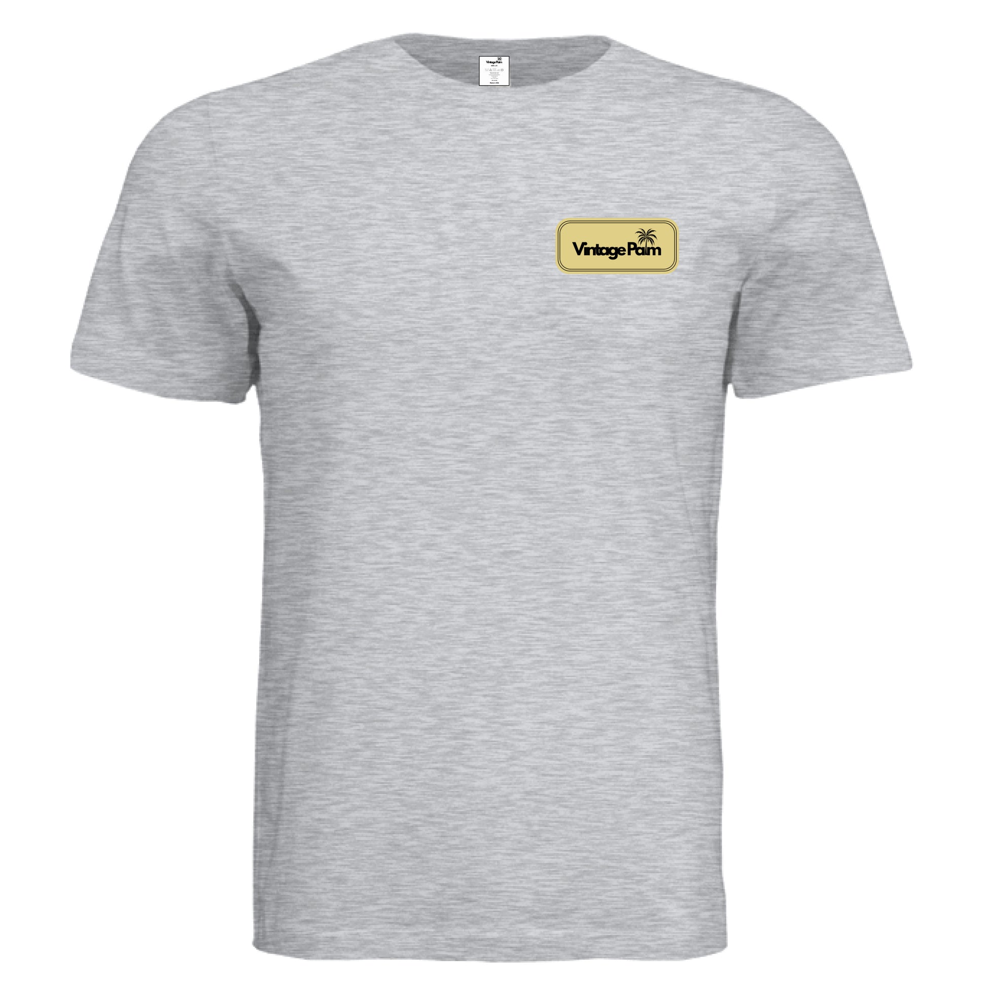 Retro Unisex Short-Sleeve Tee (Yellow Logo)-Vintage Palm