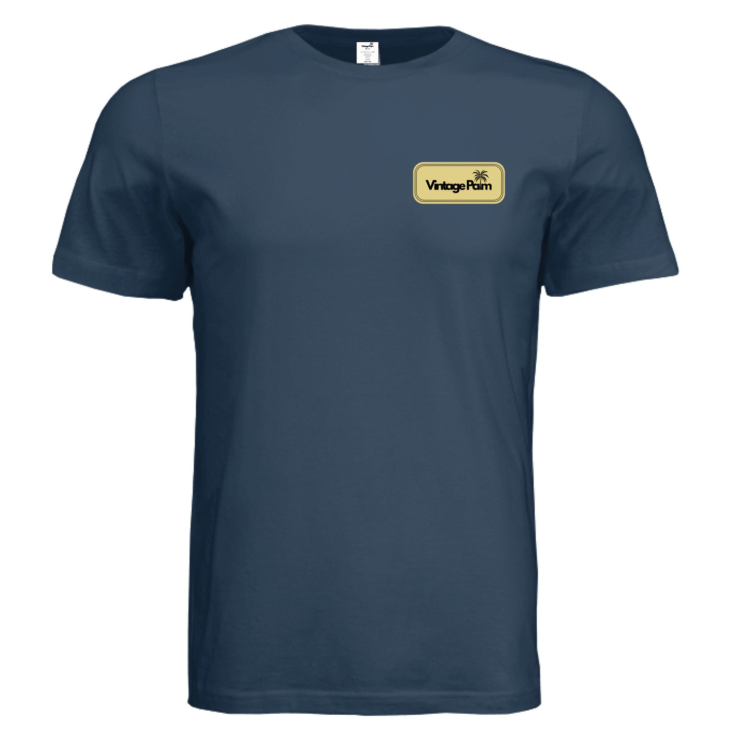 Retro Unisex Short-Sleeve Tee (Yellow Logo)-Vintage Palm