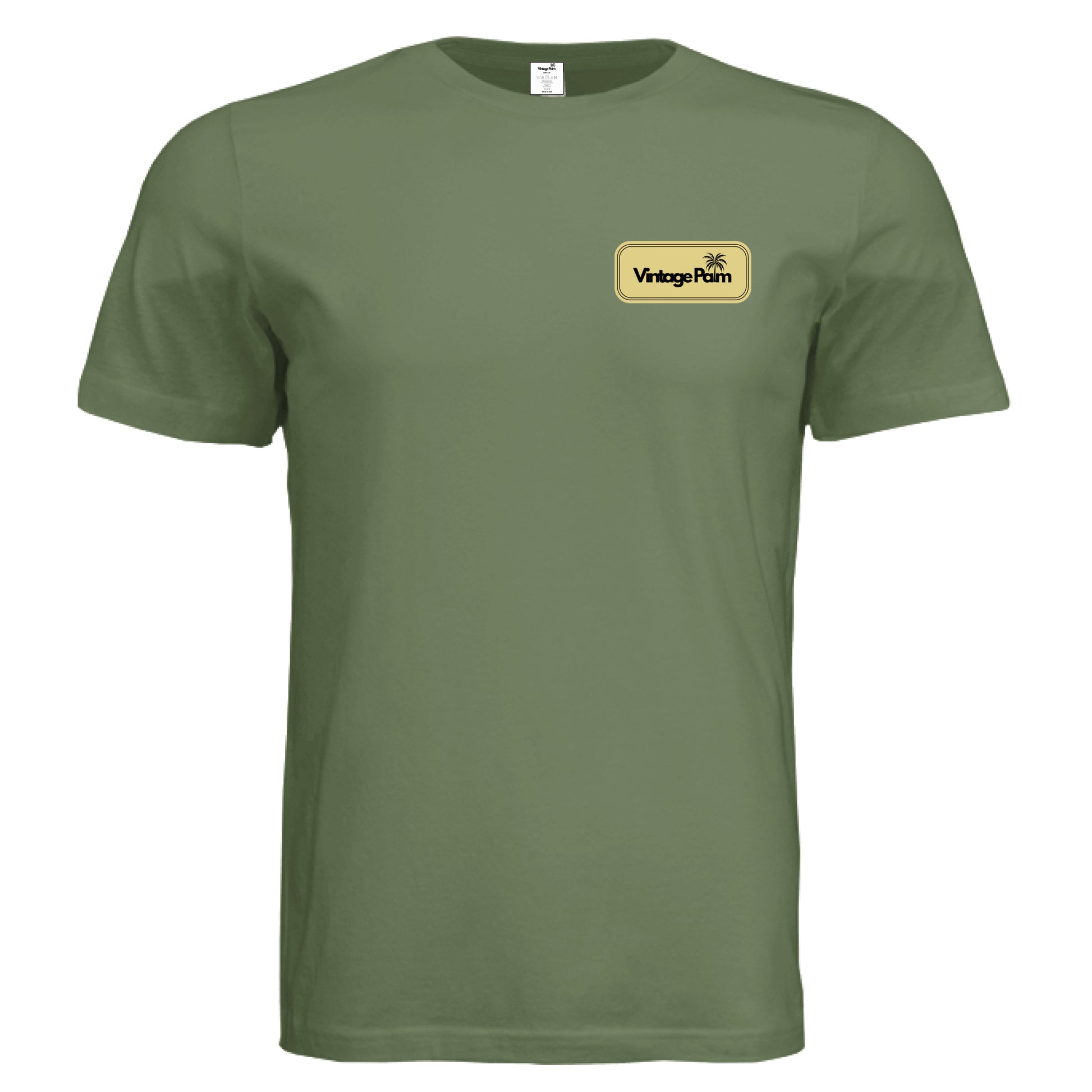 Retro Unisex Short-Sleeve Tee (Yellow Logo)-Vintage Palm