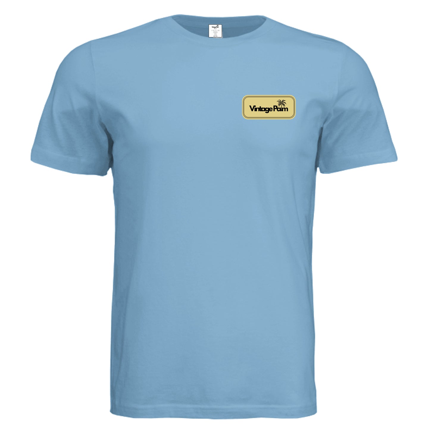 Retro Unisex Short-Sleeve Tee (Yellow Logo)-Vintage Palm