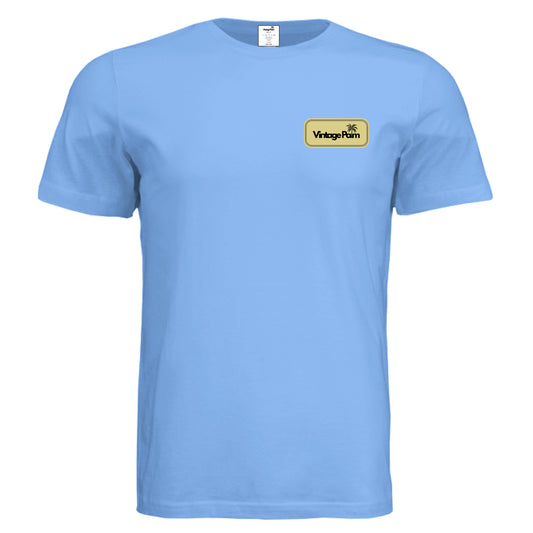 Retro Unisex Short-Sleeve Tee (Yellow Logo)-Vintage Palm