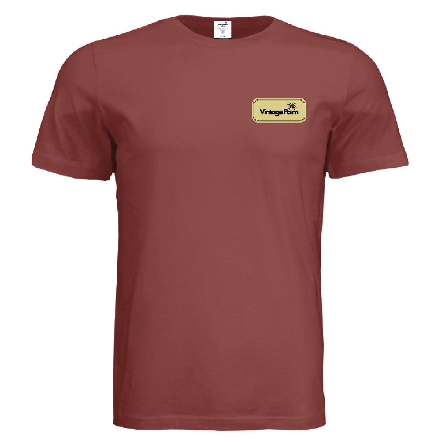 Retro Unisex Short-Sleeve Tee (Yellow Logo)-Vintage Palm