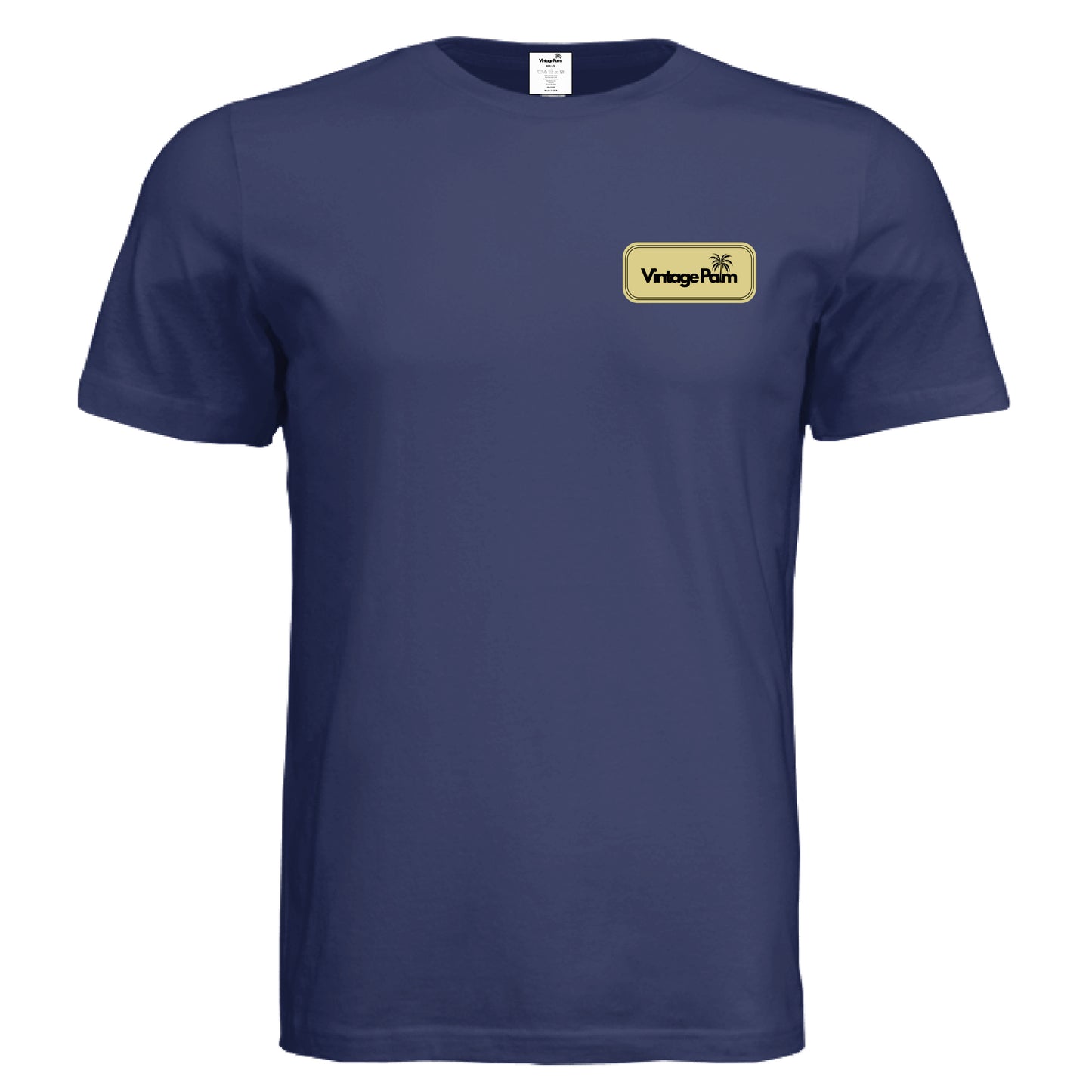 Retro Unisex Short-Sleeve Tee (Yellow Logo)-Vintage Palm