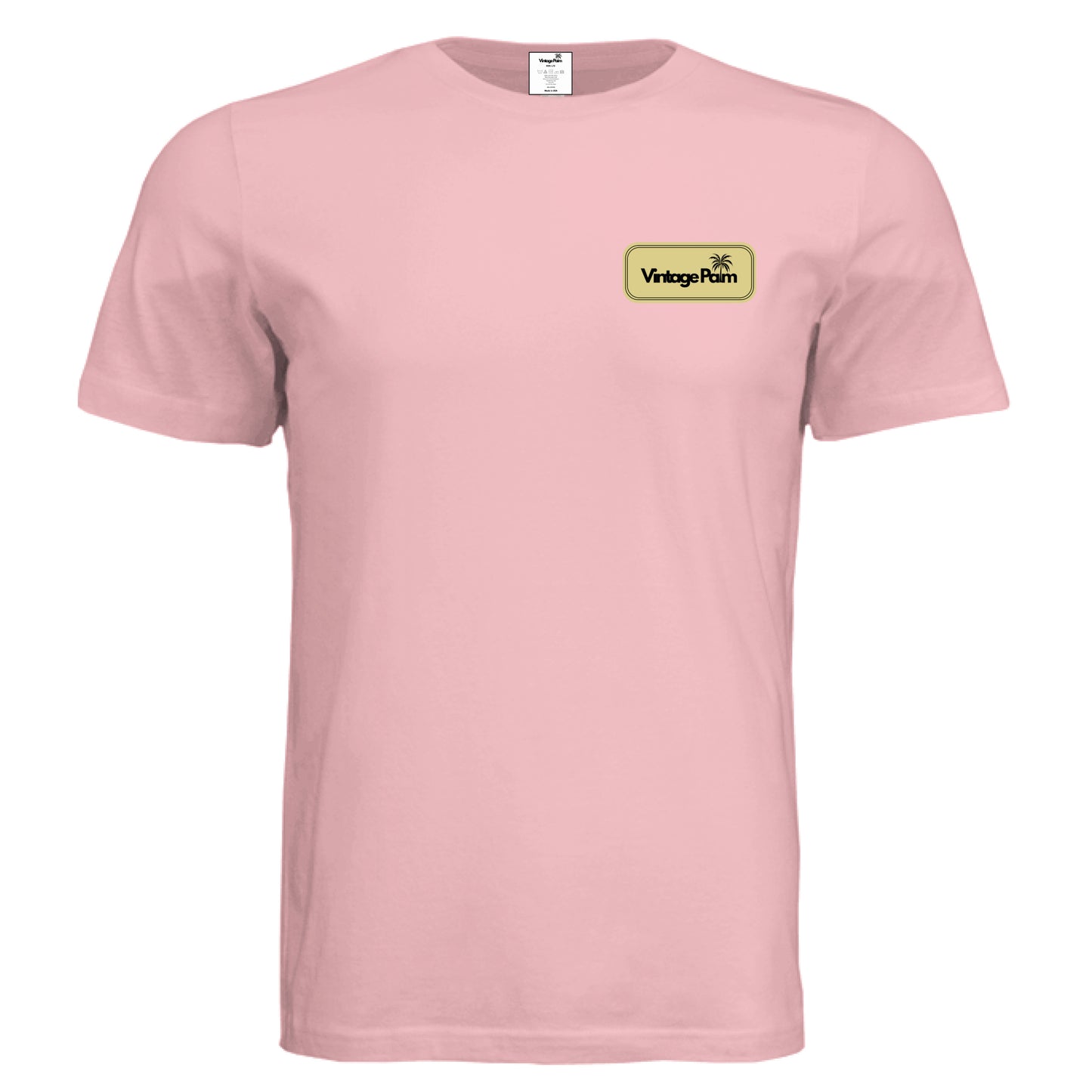 Retro Unisex Short-Sleeve Tee (Yellow Logo)-Vintage Palm