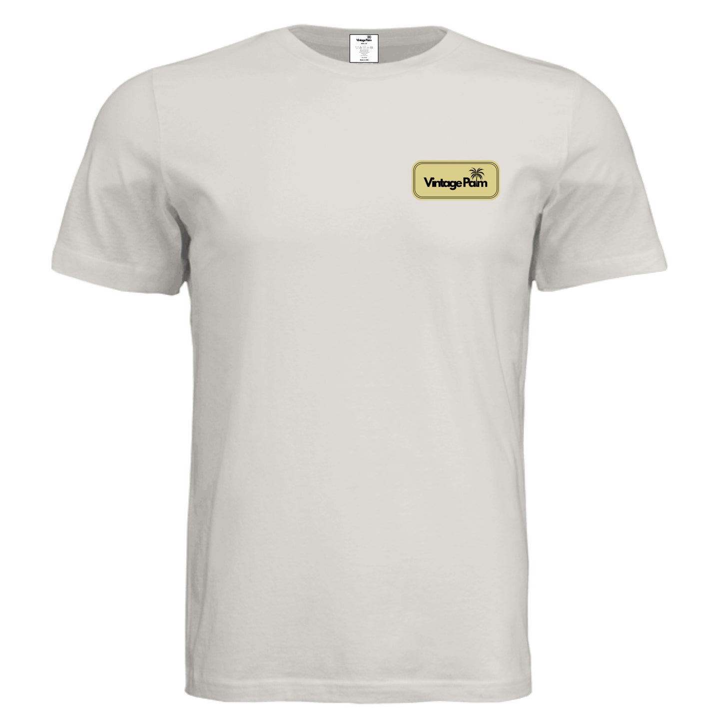 Retro Unisex Short-Sleeve Tee (Yellow Logo)-Vintage Palm