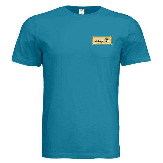 Retro Unisex Short-Sleeve Tee (Yellow Logo)-Vintage Palm